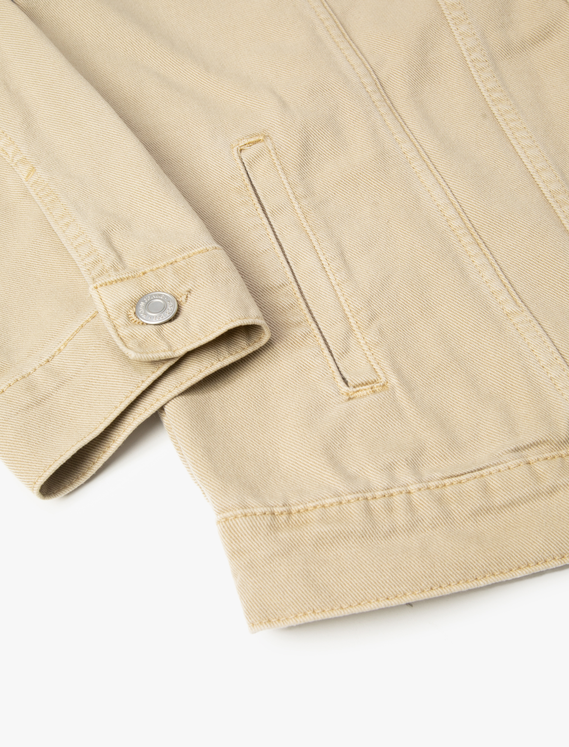   Kot Ceket Klasik Yaka Cep Detaylı Düğmeli