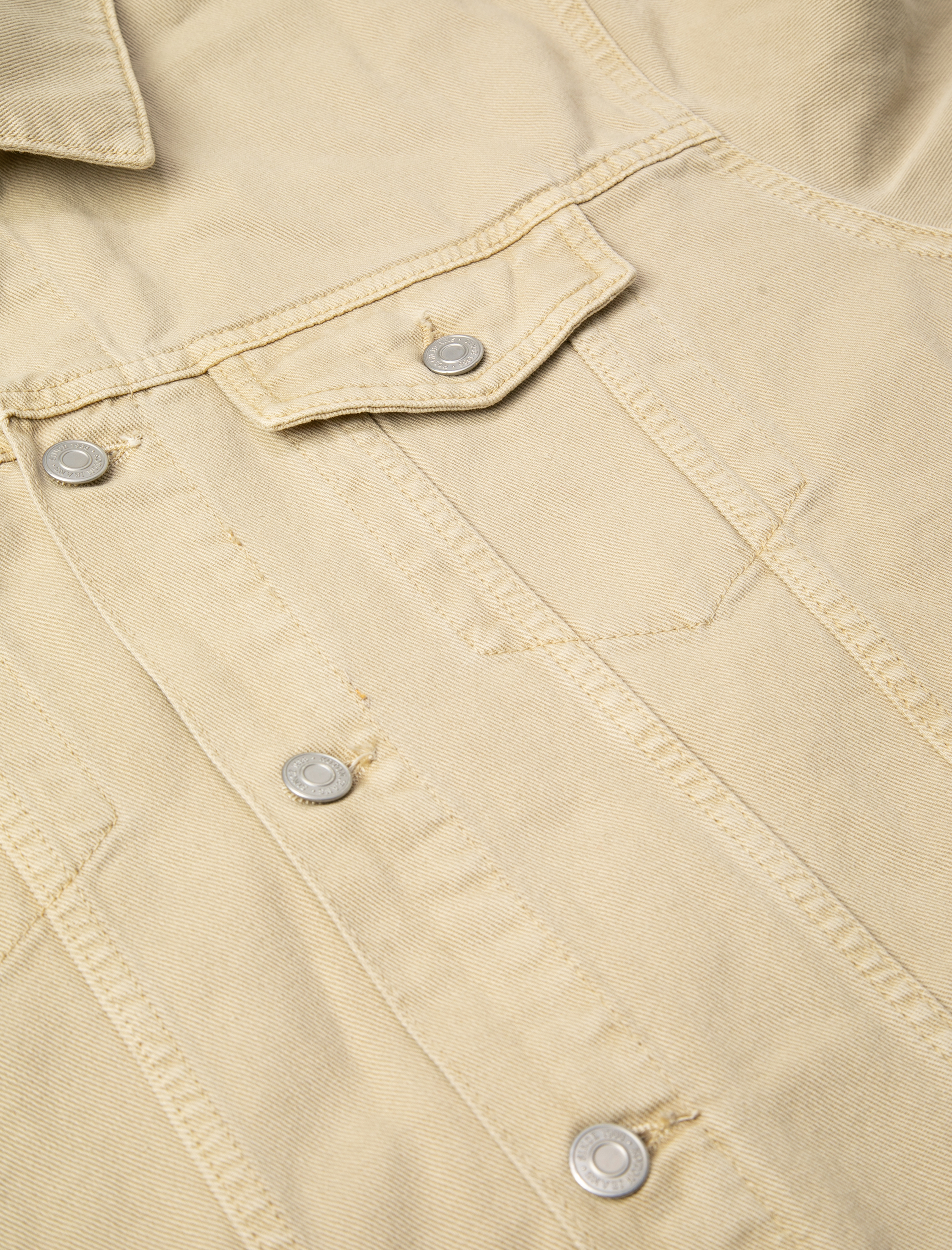   Kot Ceket Klasik Yaka Cep Detaylı Düğmeli