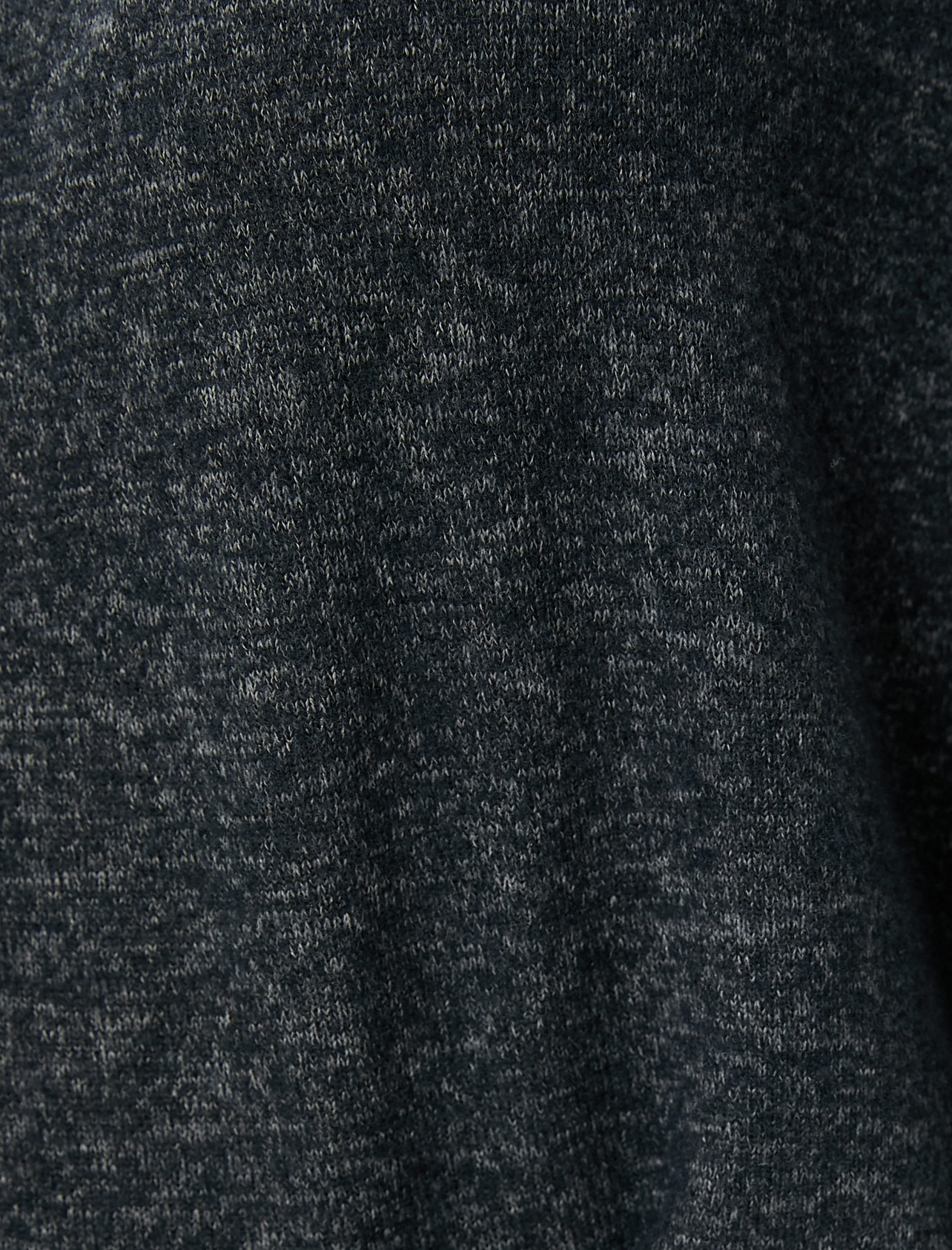   Pijama Üstü Bisiklet Yaka Uzun Kollu Viskon Karışımlı