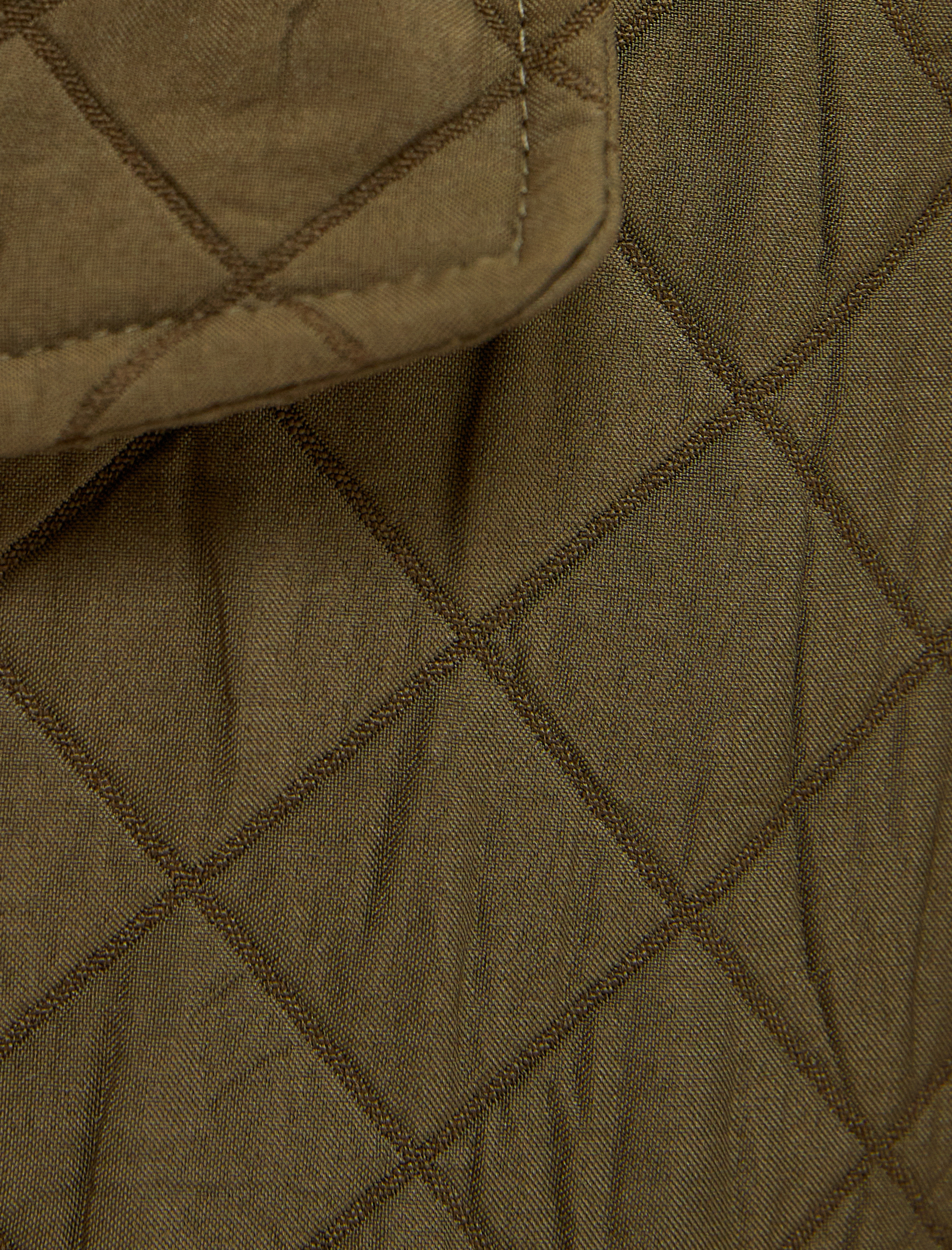   Kapitone Ceket Çıtçıt Düğmeli Gömlek Yaka Cep Detaylı