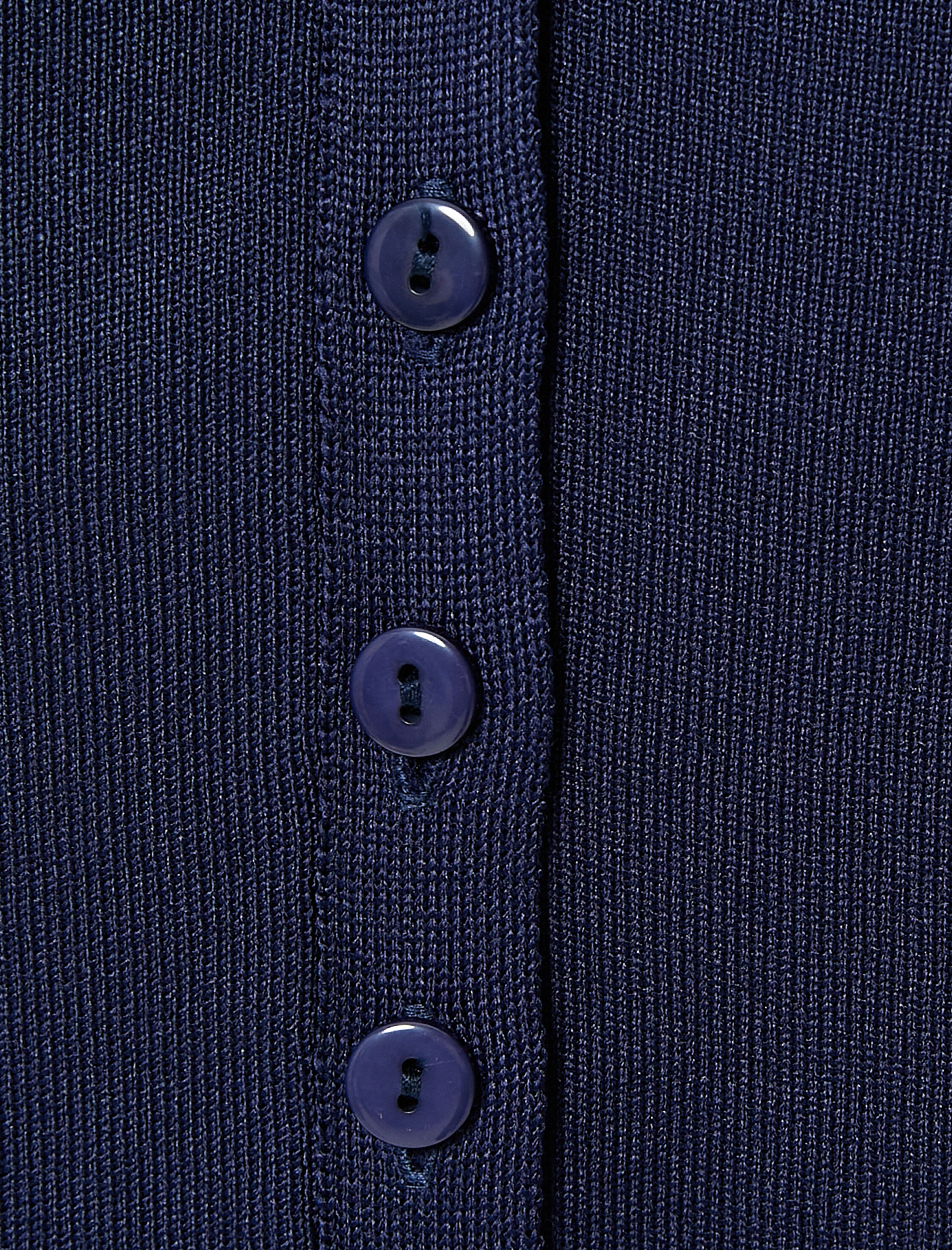   Triko Yelek Düğmeli V Yaka