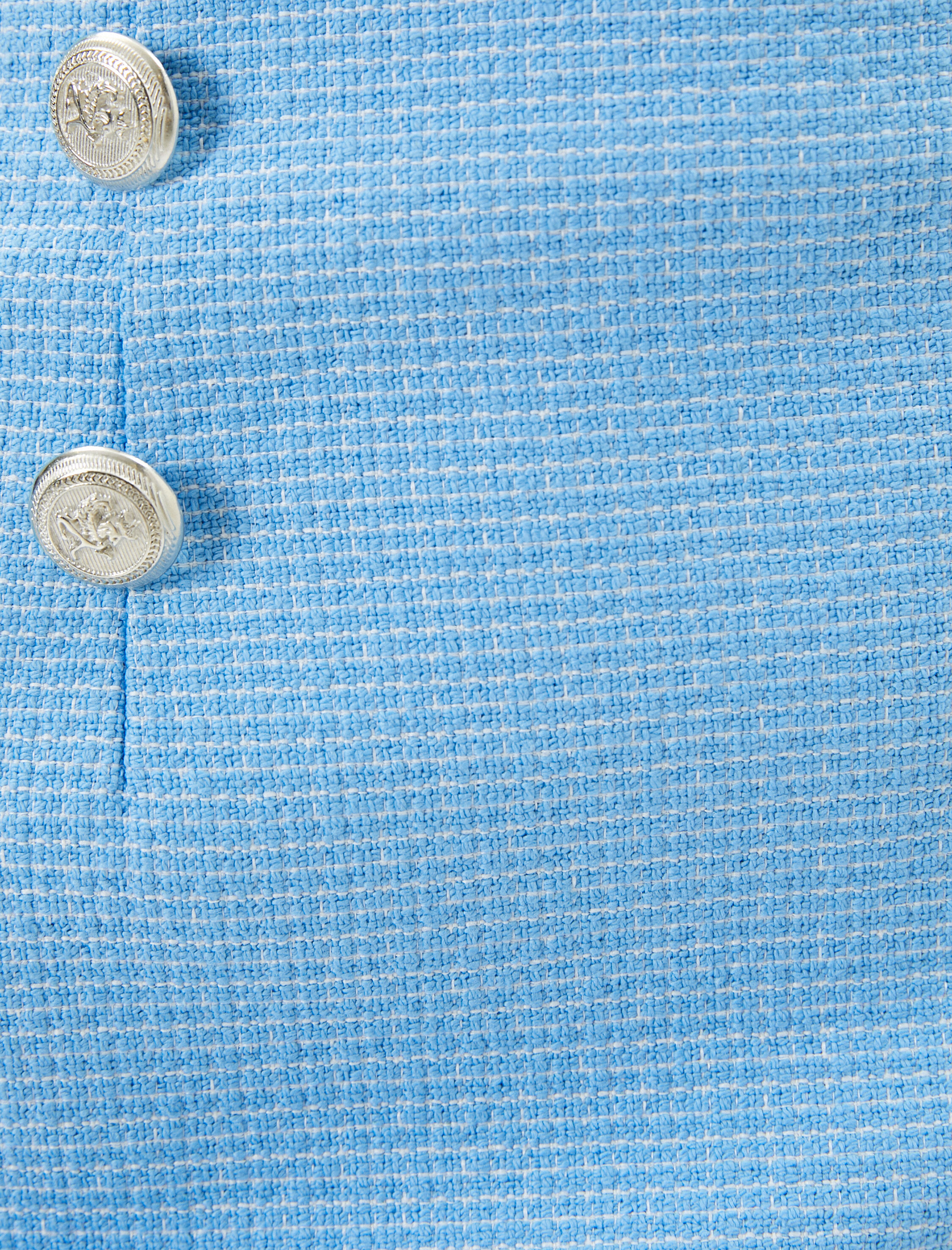   Mini Tüvit Etek Asimetrik Kesim Düğme Detaylı