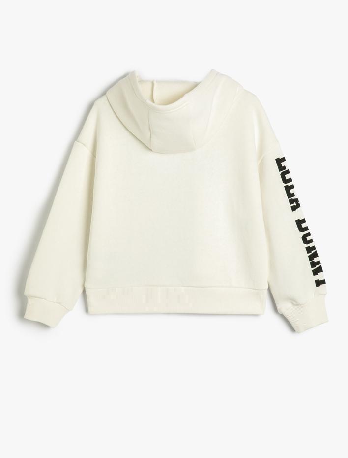 Kız Çocuk Lola Bunny Kapşonlu Sweatshirt Lisanslı Uzun Kollu Şardonlu