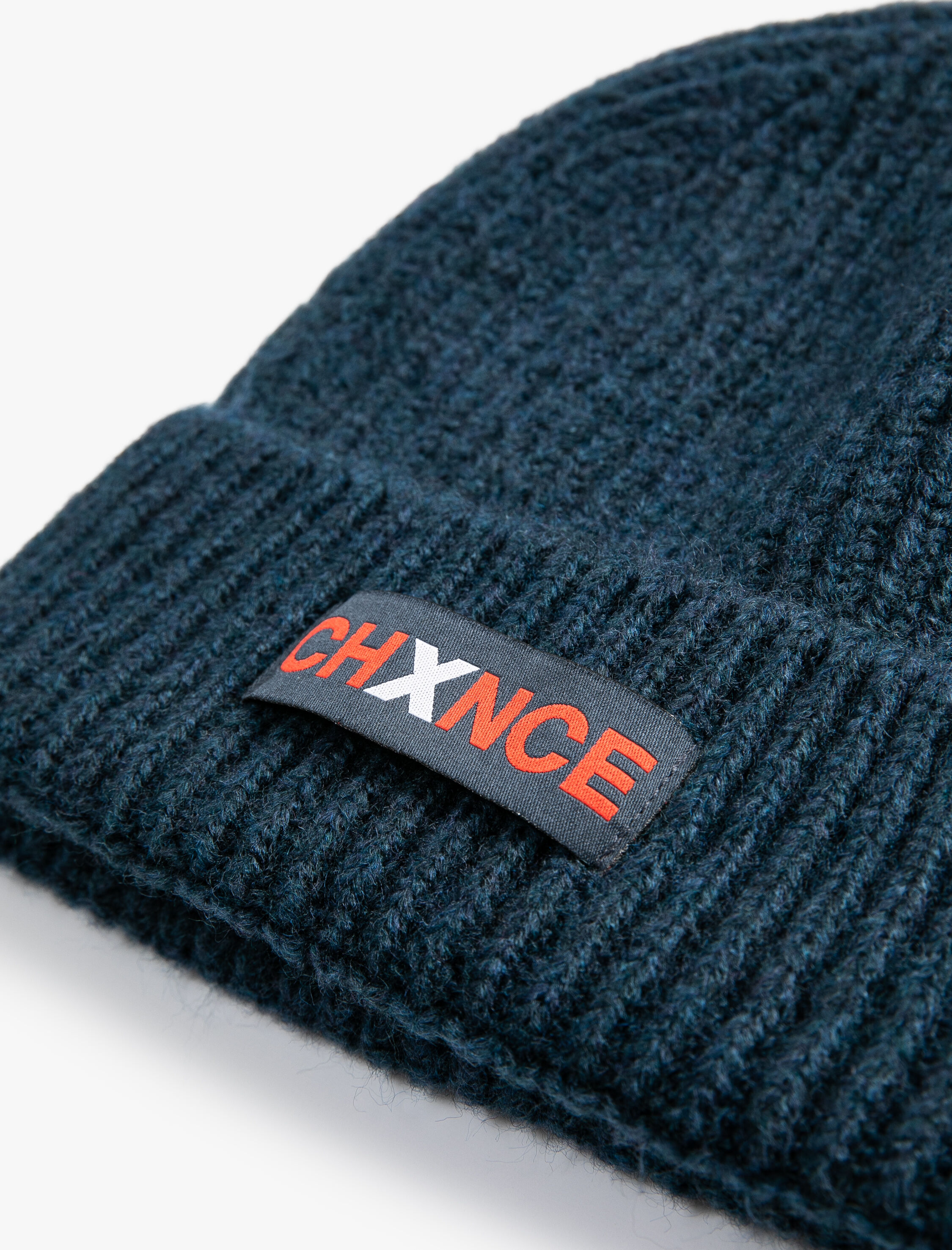 Erkek Örgü Bere Slogan Etiket Baskılı Katlama Detaylı