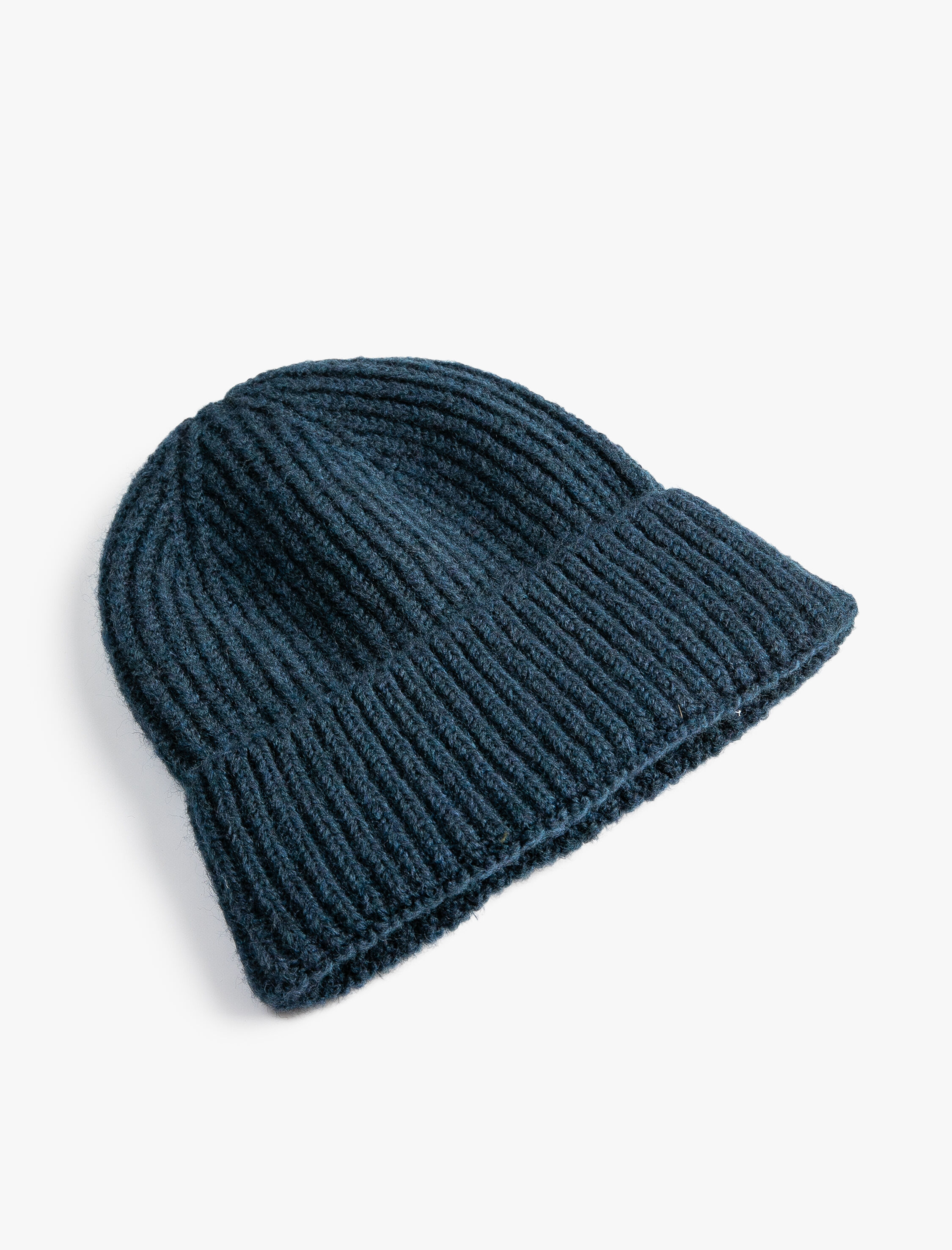 Erkek Örgü Bere Slogan Etiket Baskılı Katlama Detaylı