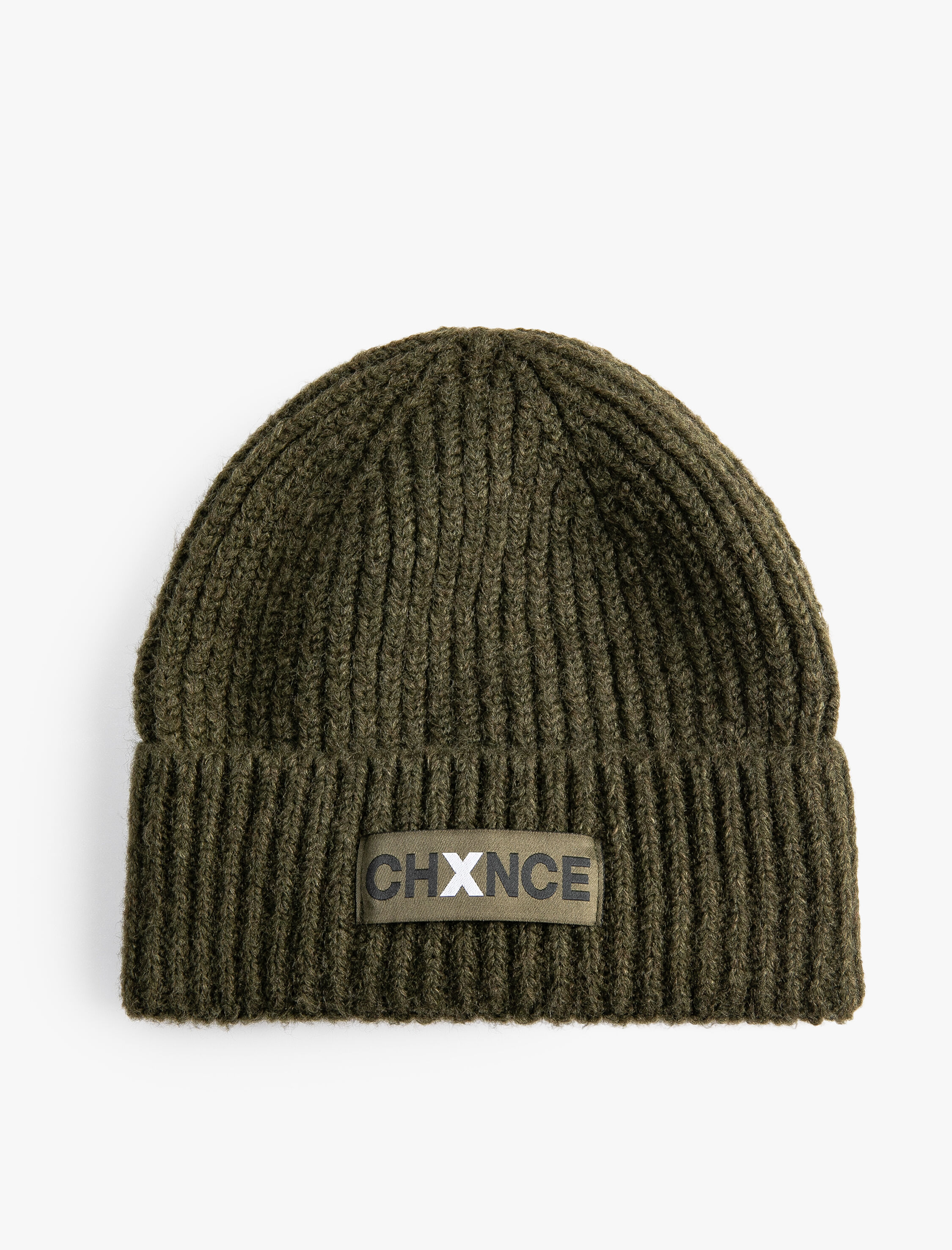 Erkek Örgü Bere Slogan Etiket Baskılı Katlama Detaylı