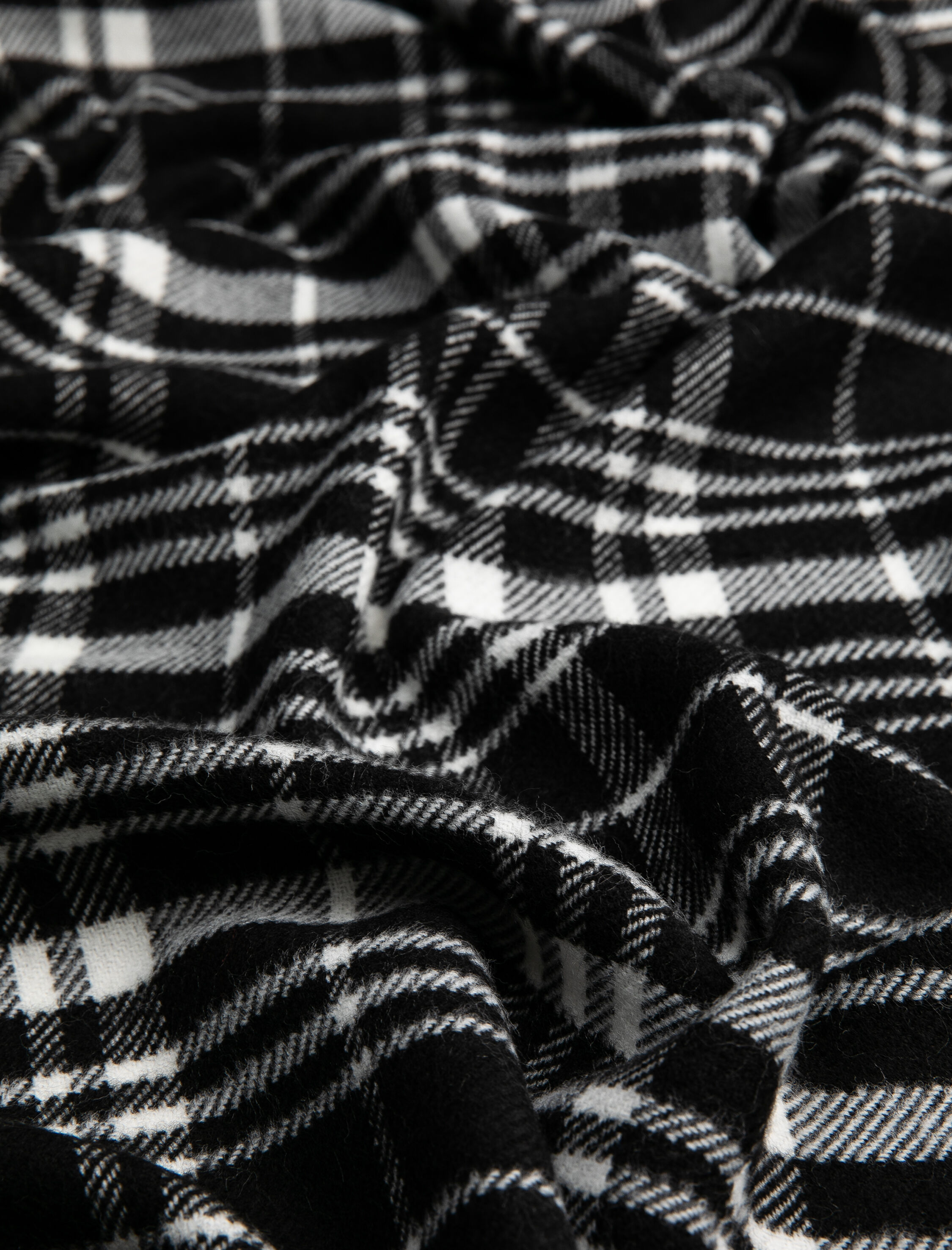  Kadın Şal Ekose Püsküllü Yumuşak Dokulu