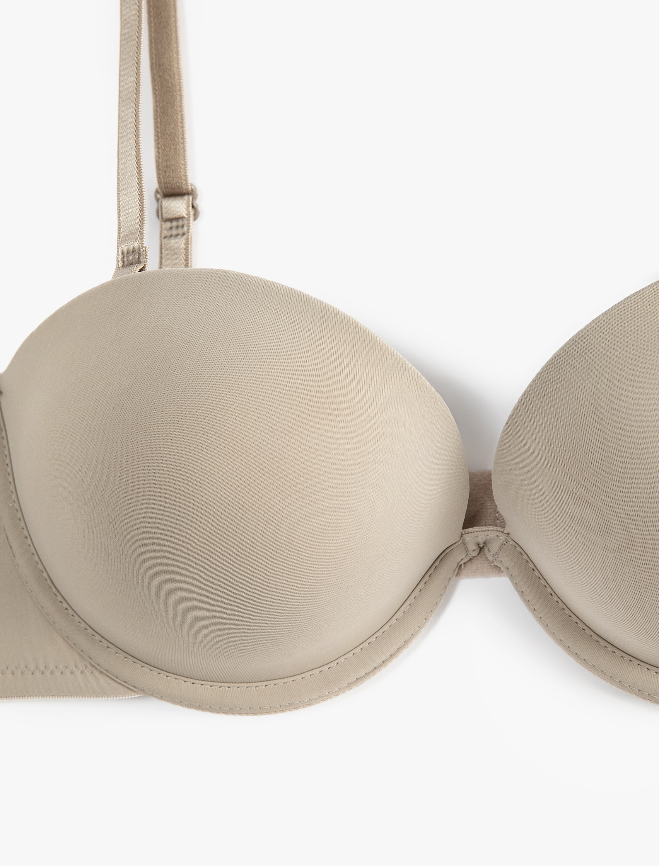   Askısız Destekli Sütyen Ekstra Dolgulu Balenli Kaplı