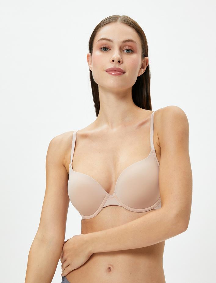  Balenli Sütyen Basic Dolgusuz Kaplı Desteksiz