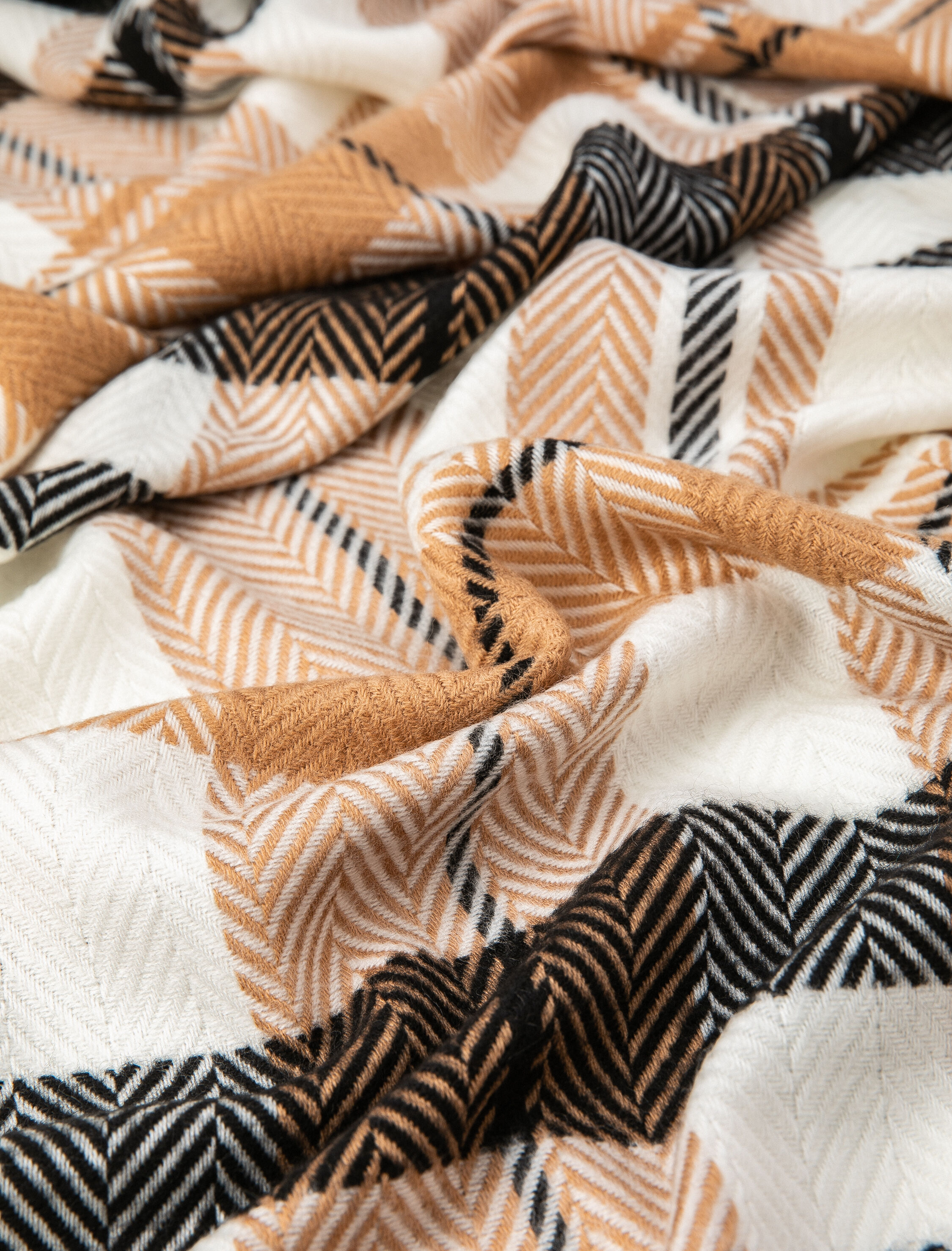  Kadın Triko Şal Püsküllü Yumuşak Dokulu