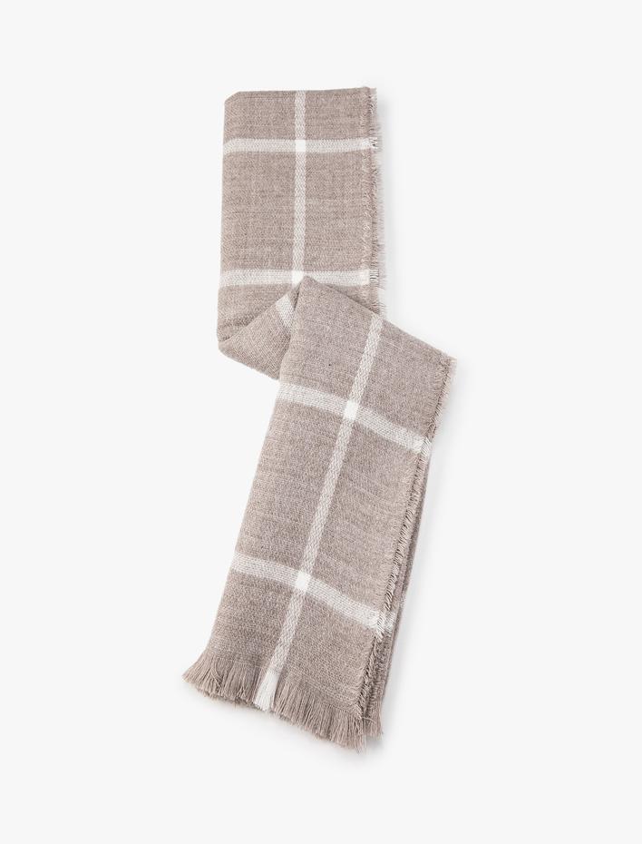 Kadın Dokuma Şal Püsküllü Yumuşak Dokulu