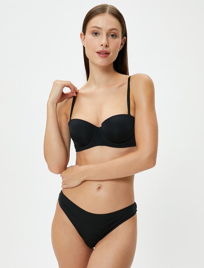  Balenli Askısız Sütyen Dolgusuz Kaplı Basic