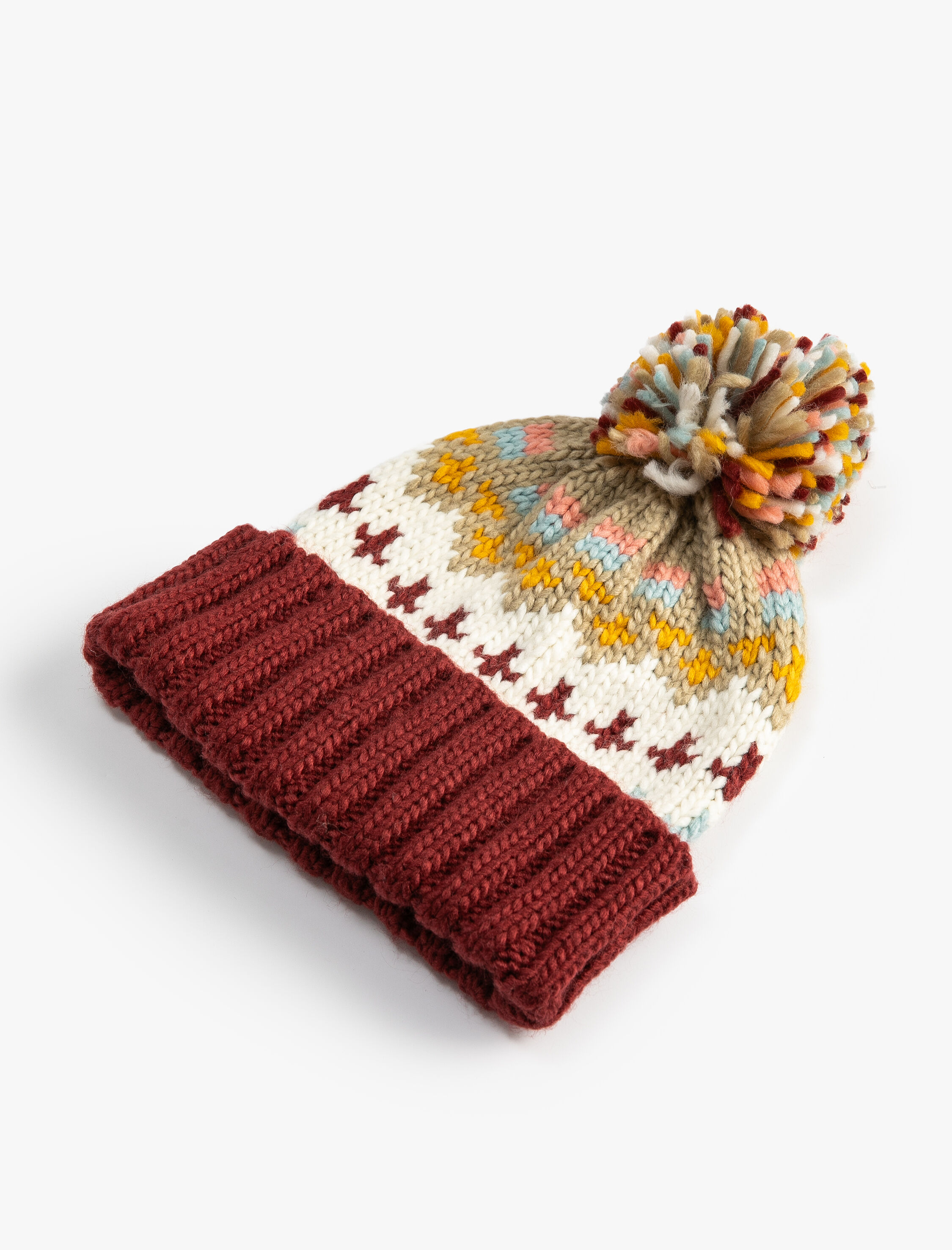  Kadın Örgü Bere Peluş Ponponlu