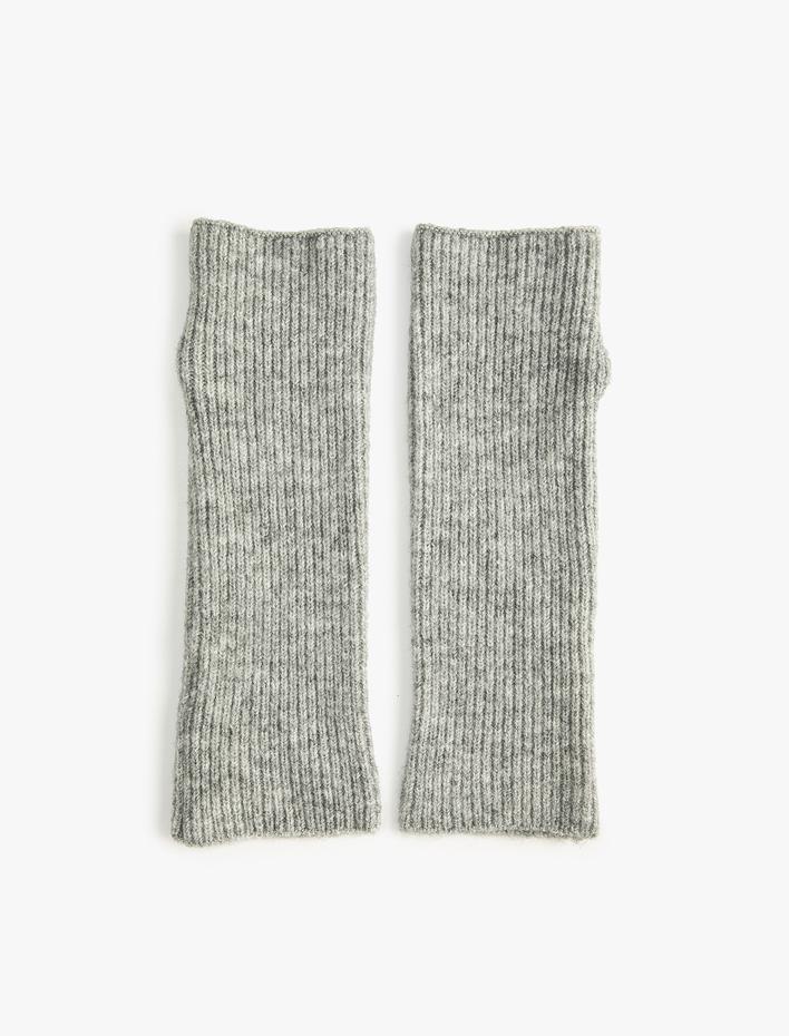 Kadın Parmaksız Eldiven Lastikli Örgü