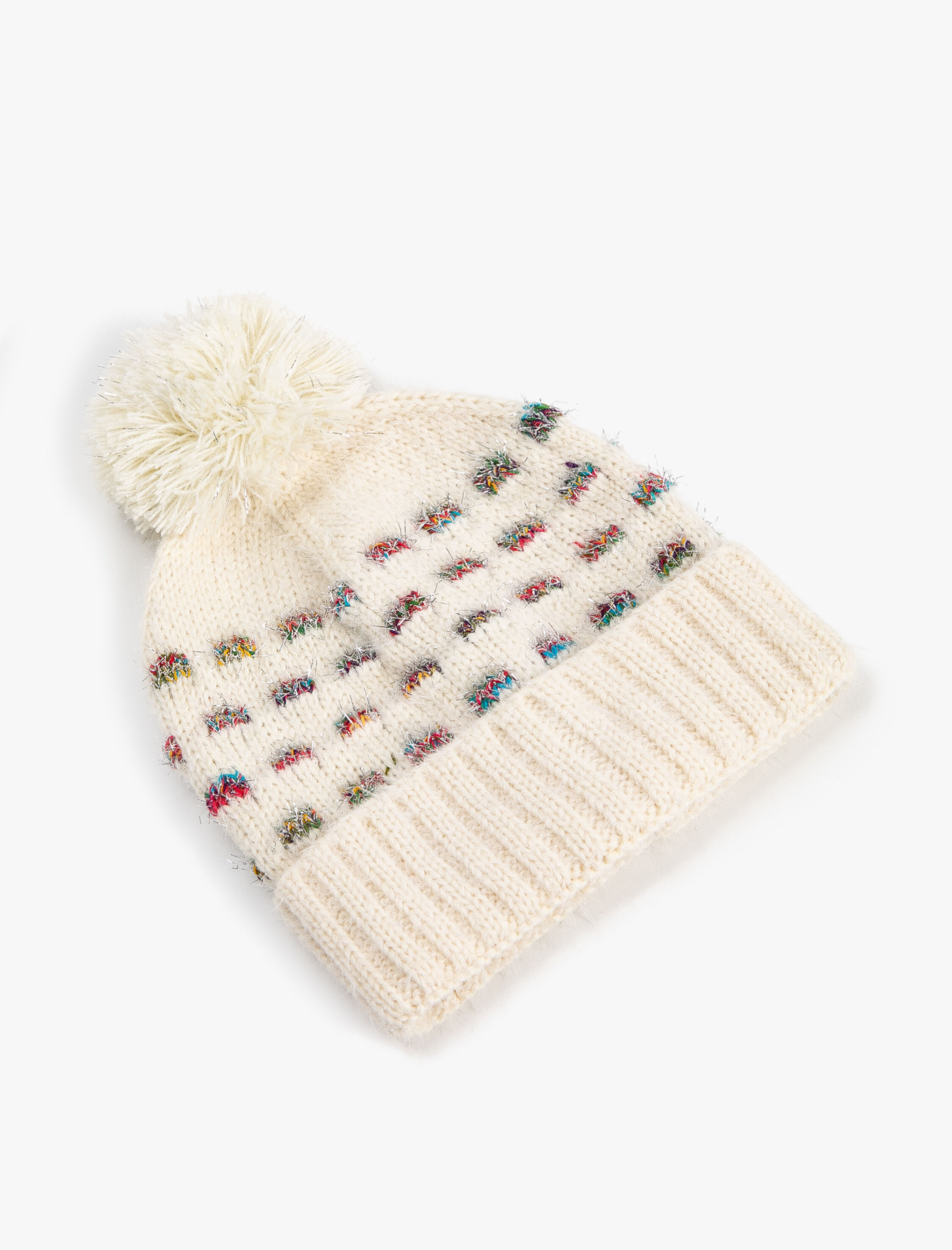  Kız Çocuk Ponponlu Örgü Bere