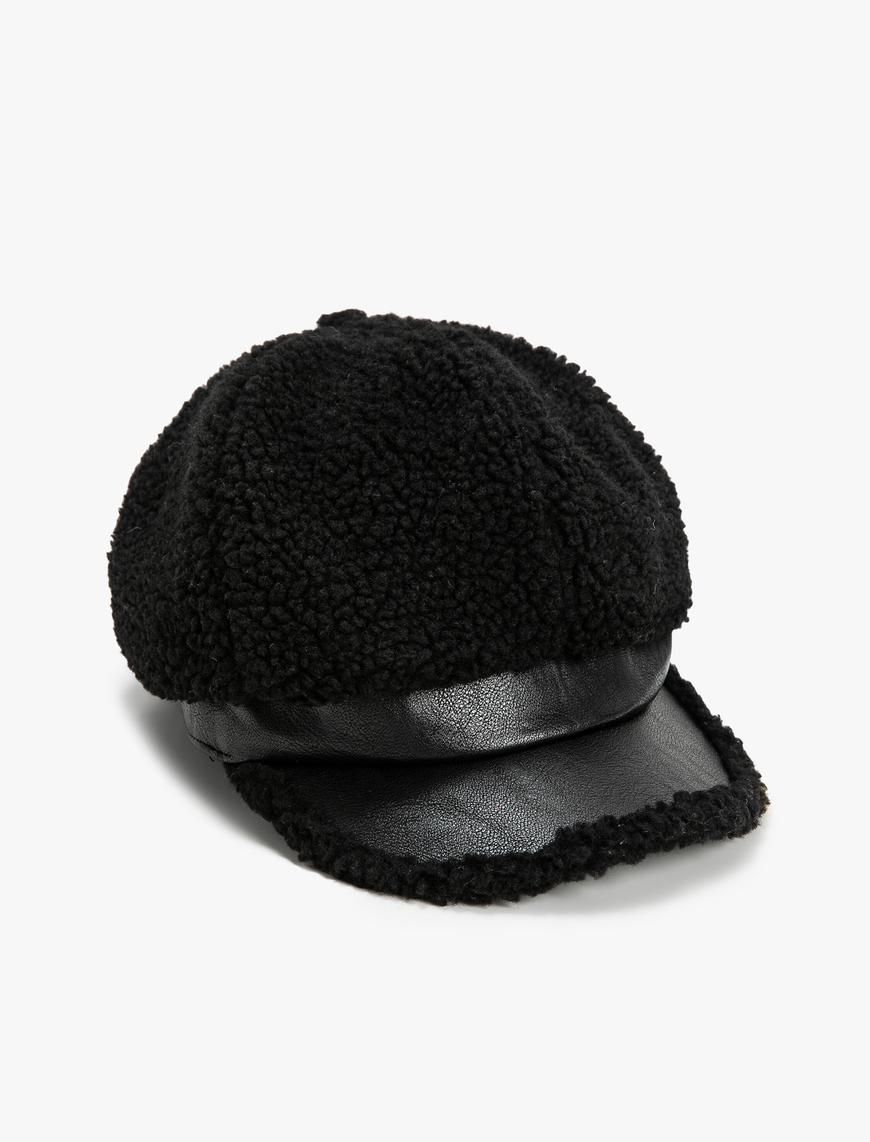  Kadın Peluş Kasket Şapka