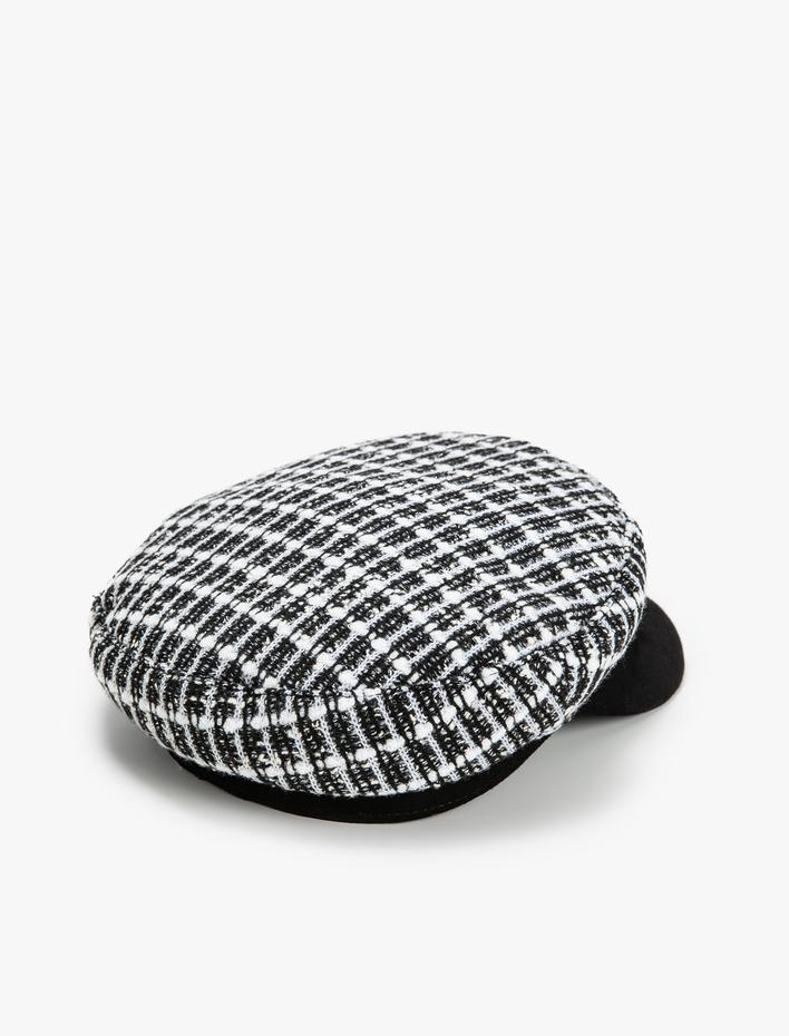 Kadın Kasket Şapka Tüvit