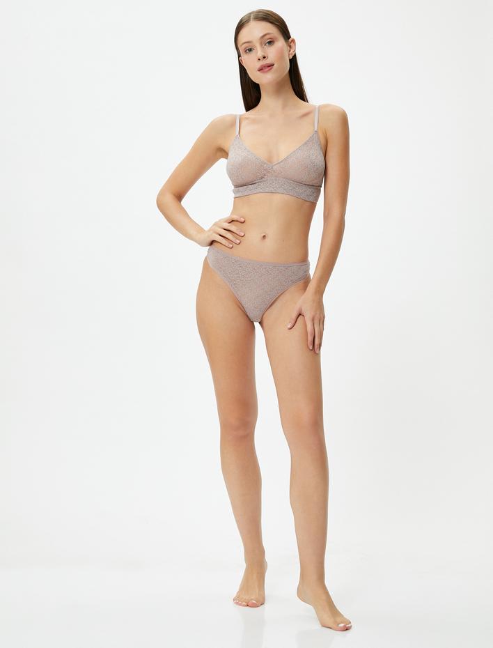  Balensiz Sütyen Dantelli Dolgusuz İnce Askılı