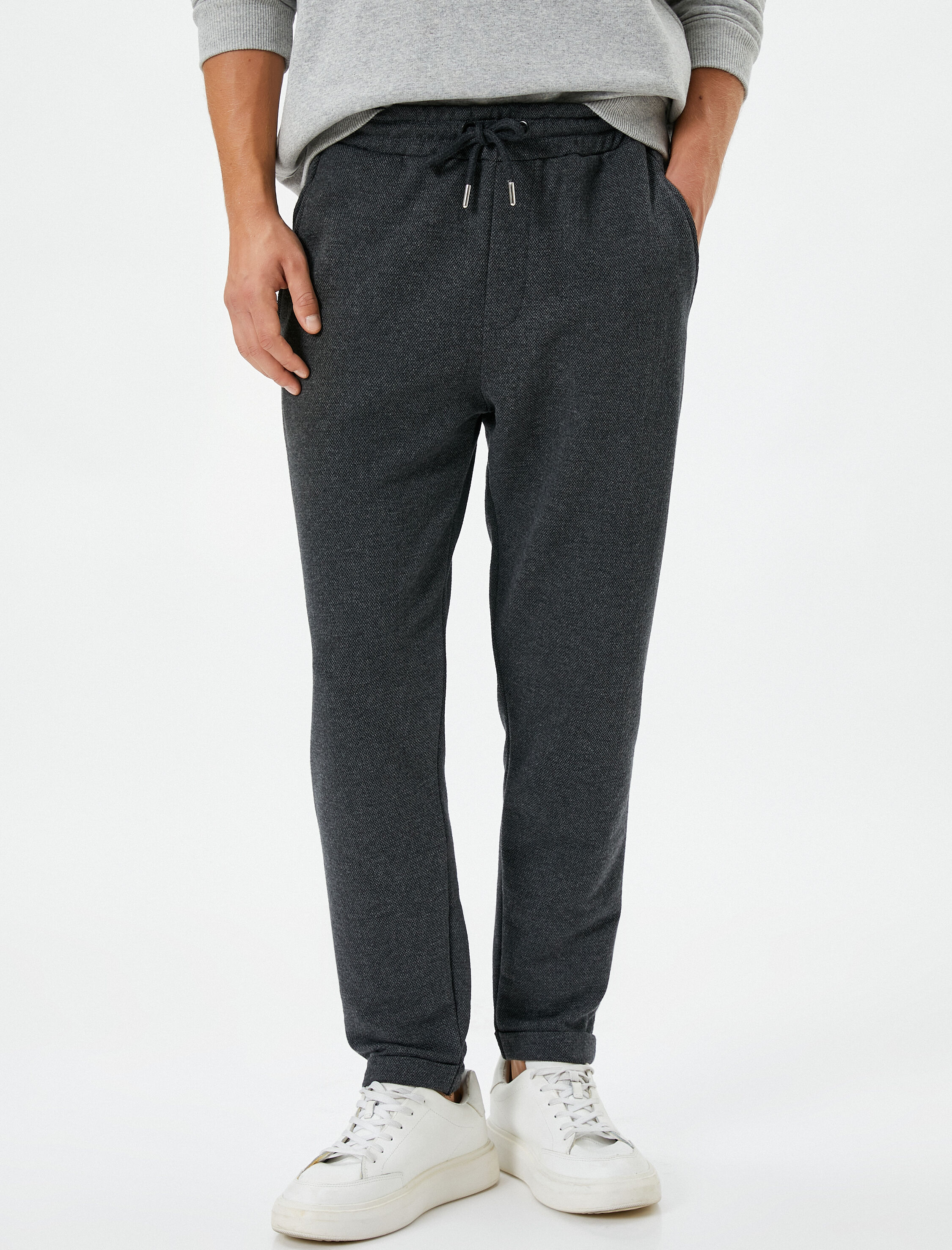   Jogger Eşofman Altı Beli Bağcıklı Cepli