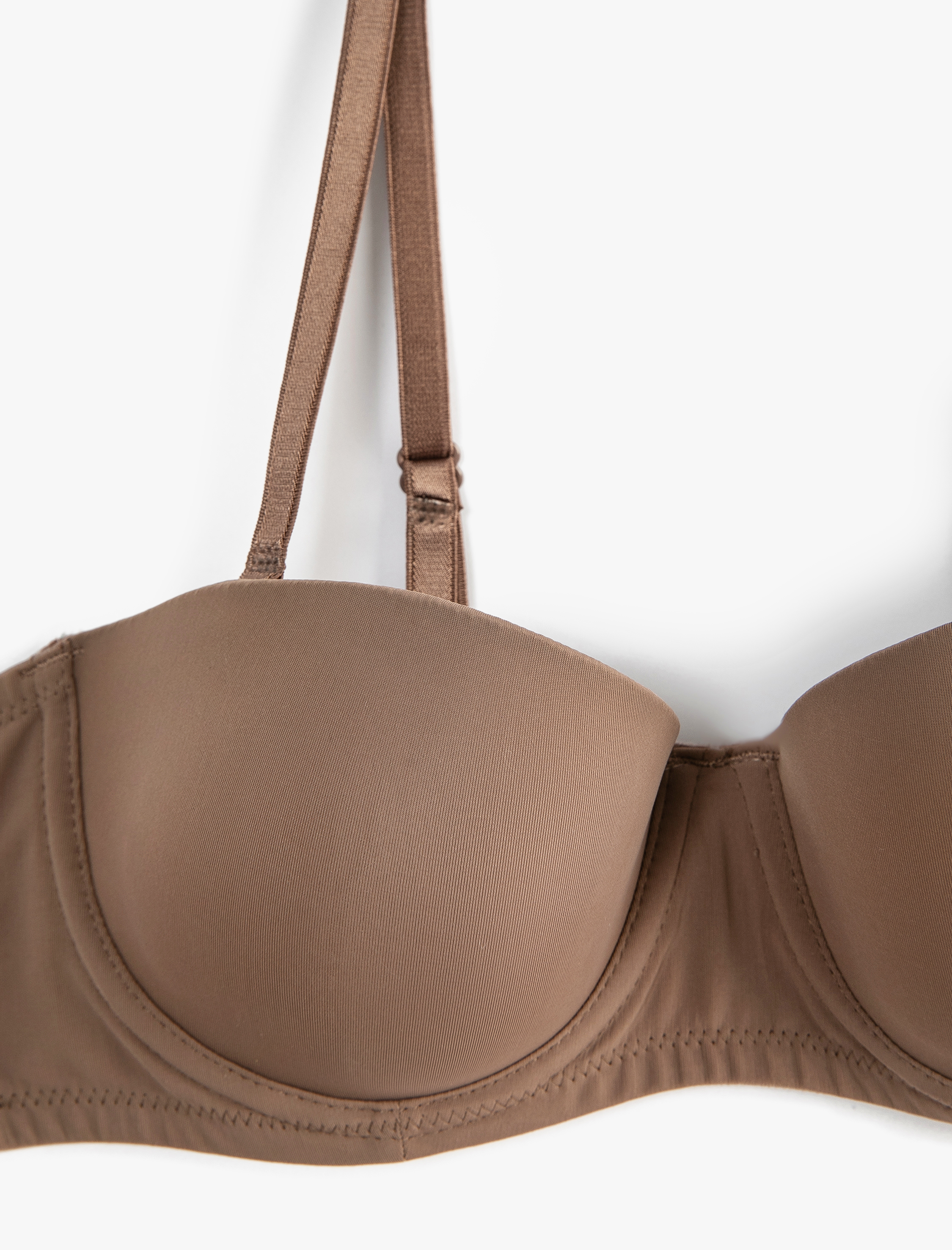   Balenli Askısız Sütyen Dolgusuz Kaplı Basic