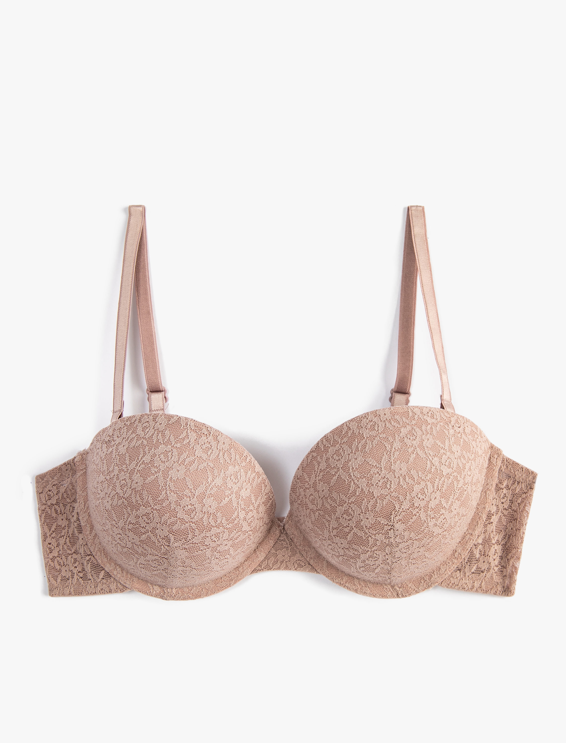   Destekli Sütyen Dolgulu Balenli Dantelli Kaplı