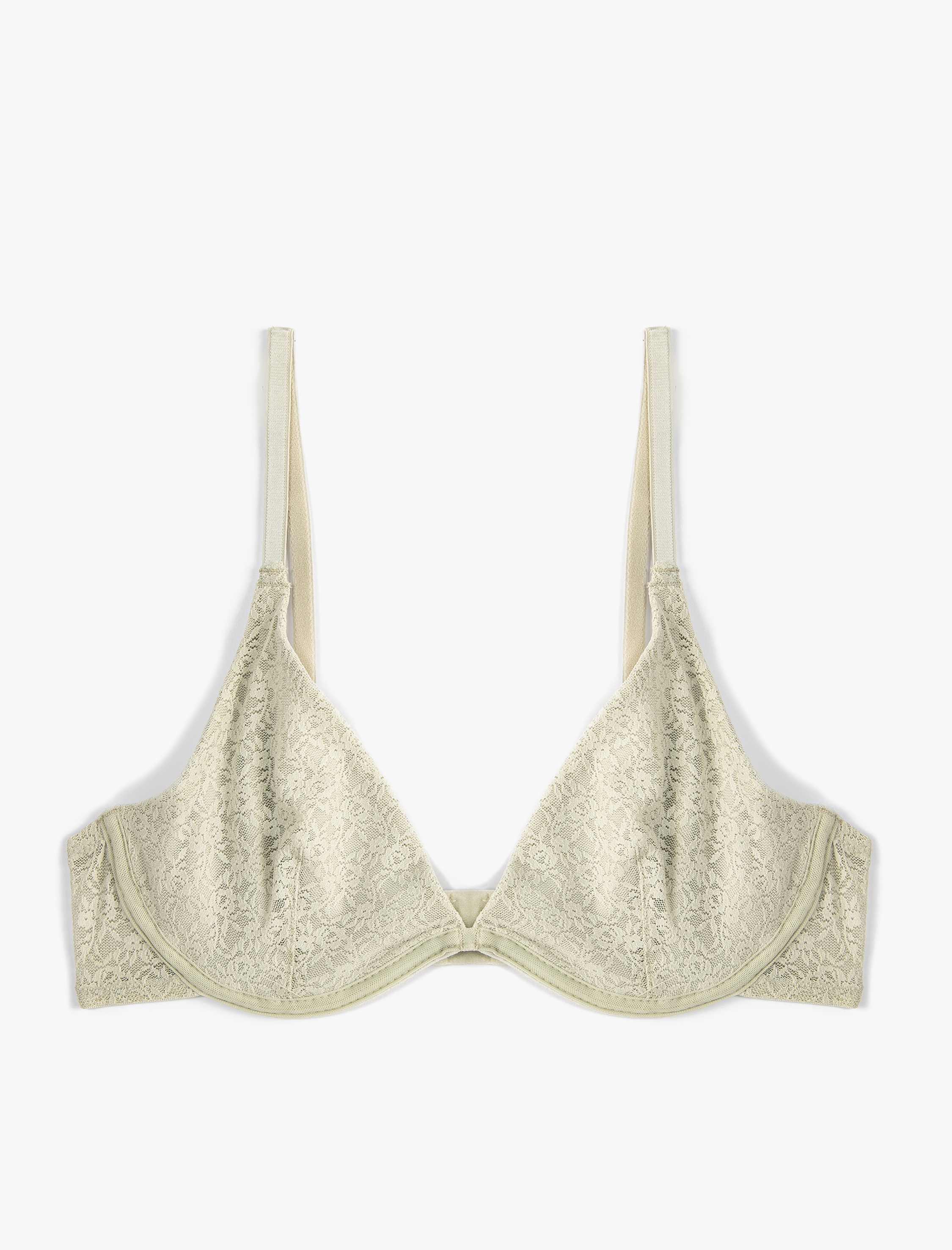   Balenli Sütyen Dantelli Dolgusuz Kapsız İnce Askılı