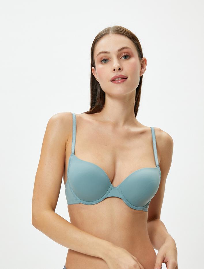  Balenli Sütyen Basic Dolgusuz Kaplı Desteksiz