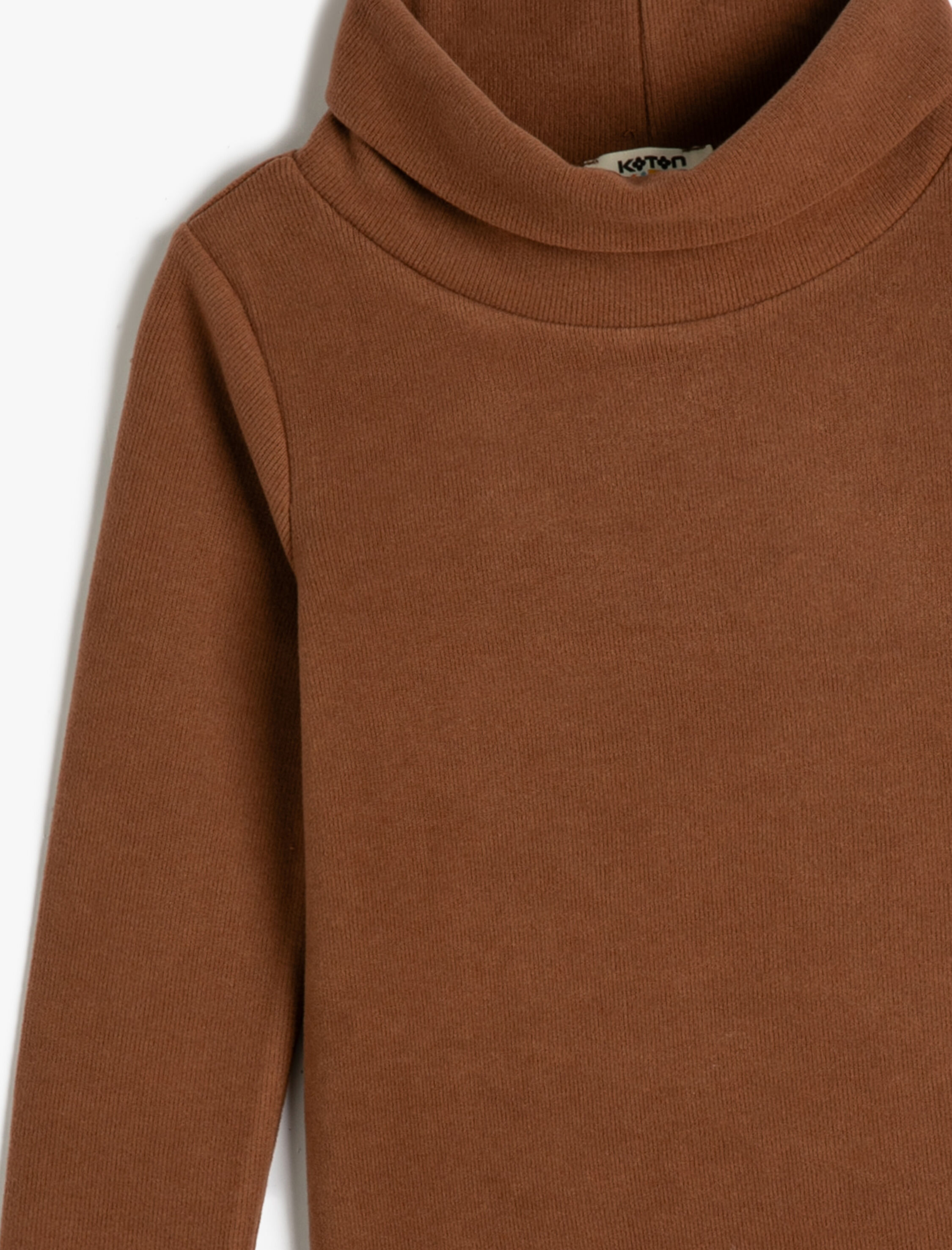  Kız Çocuk Basic Tişört Uzun Kollu Balıkçı Yaka