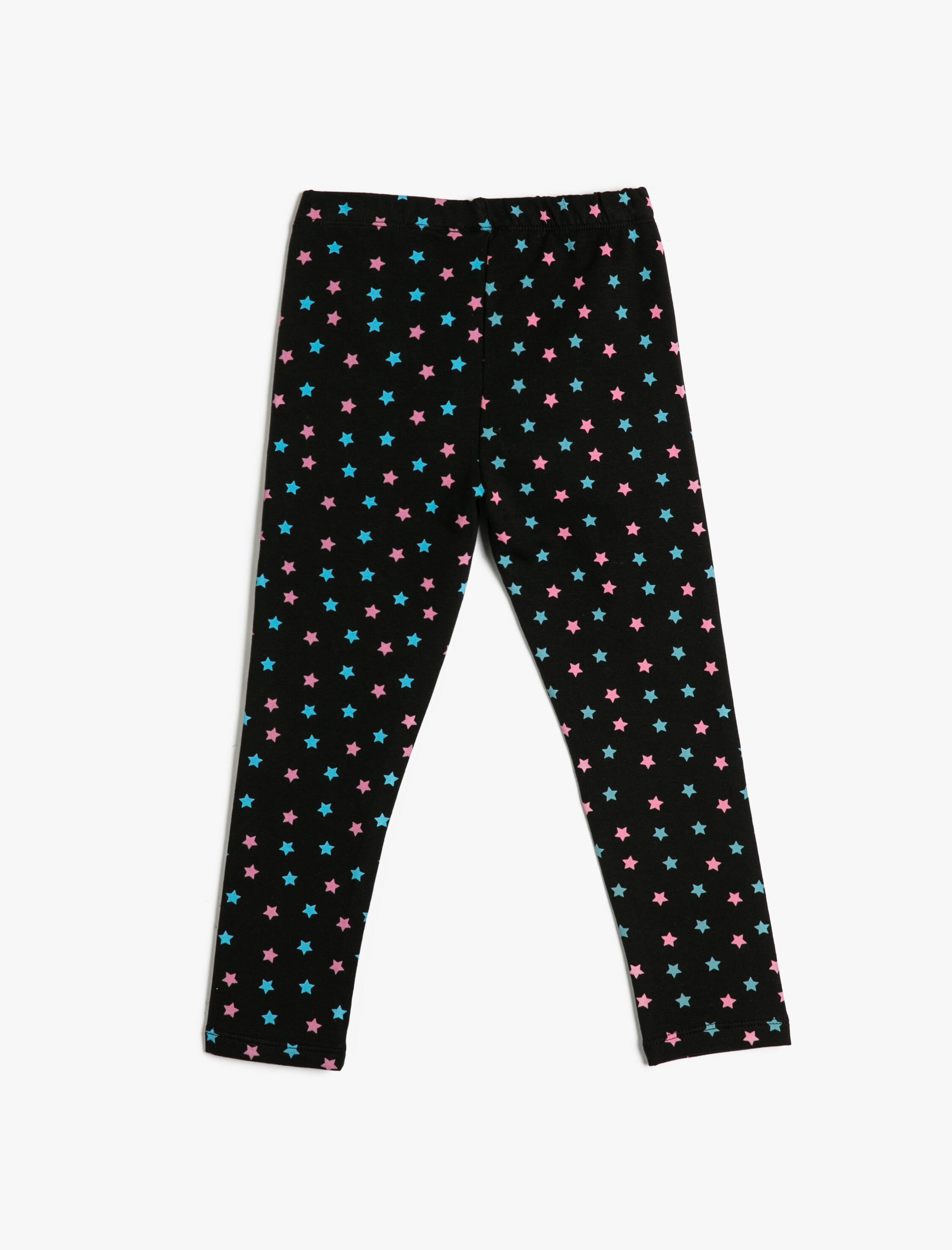 Kız Çocuk Tayt Yıldız Baskılı Pamuklu