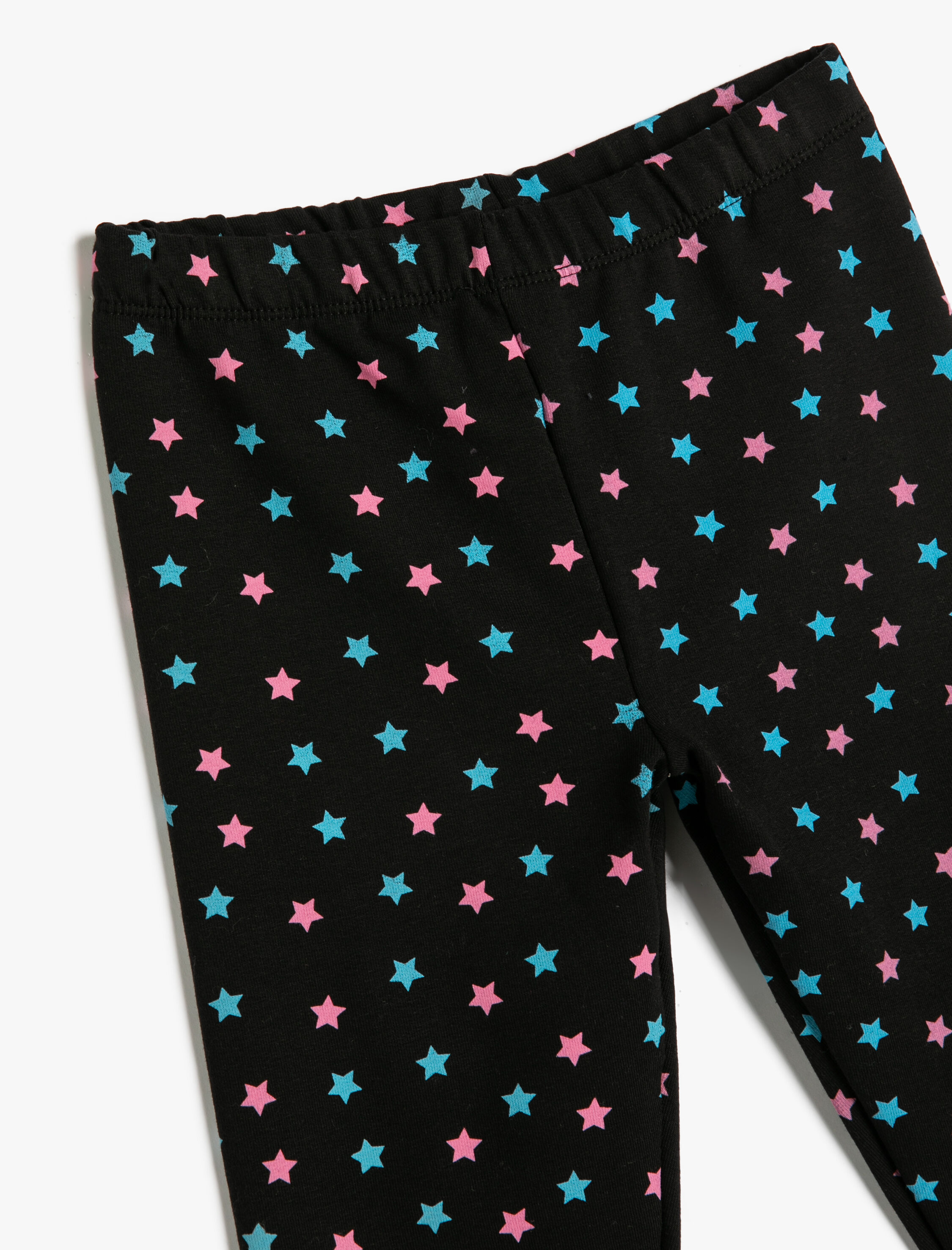 Kız Çocuk Tayt Yıldız Baskılı Pamuklu