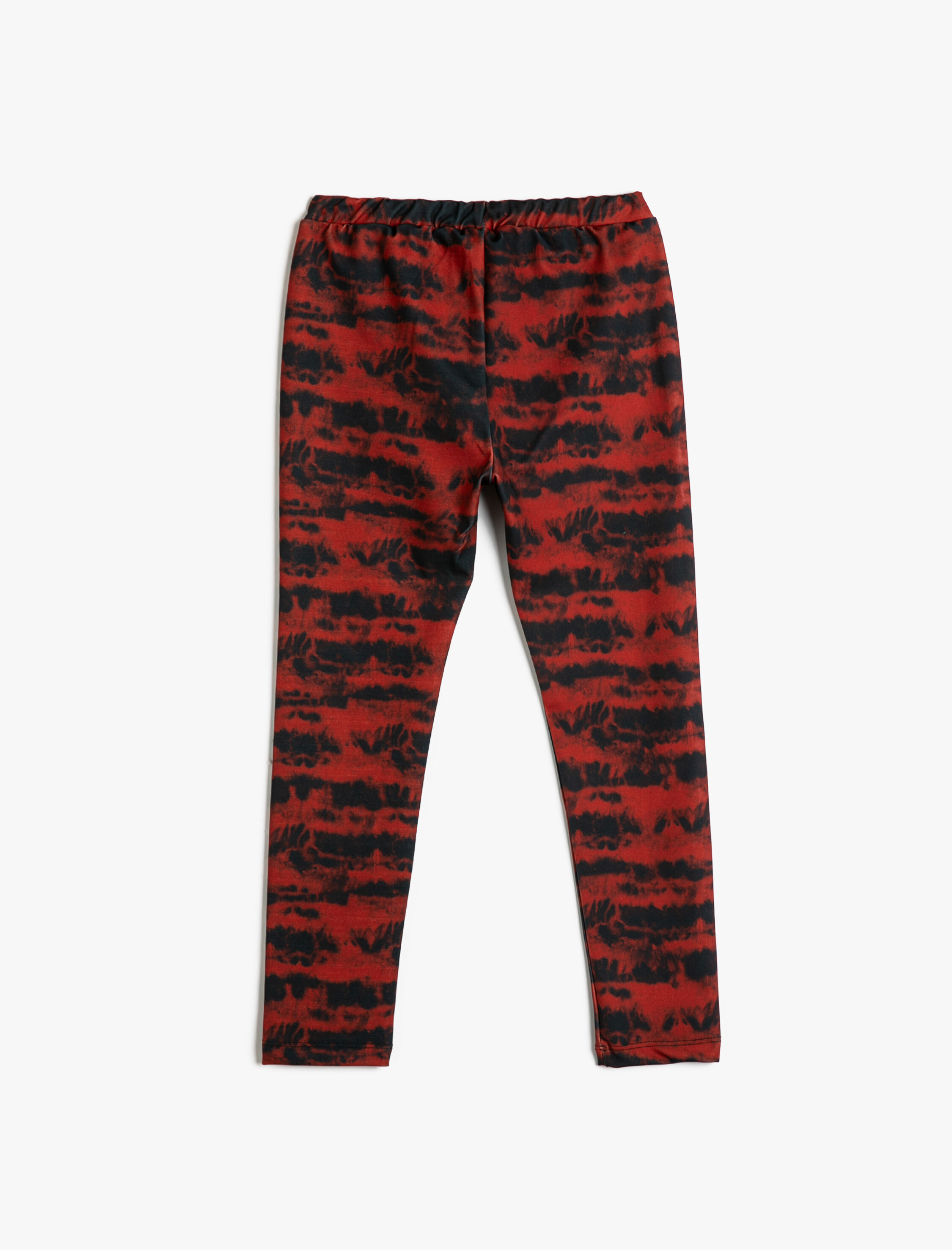  Kız Çocuk Tayt Beli Lastikli Soyut Desenli