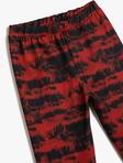 Elastik Bel və Abstrakt Naxışlı Leggings