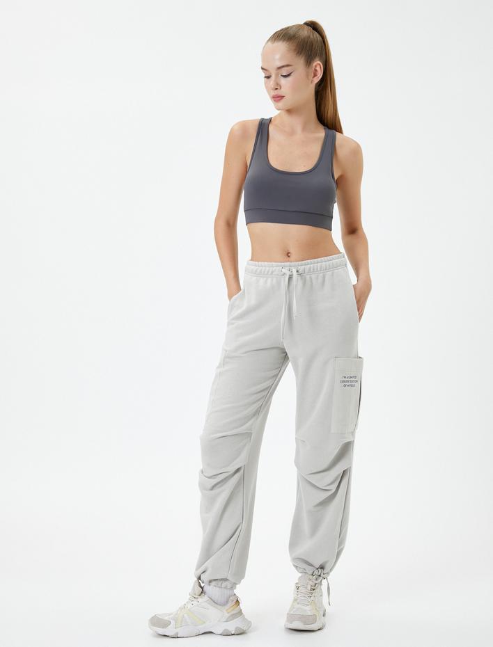  Basic Sporcu Sütyeni U Yaka Kaplı