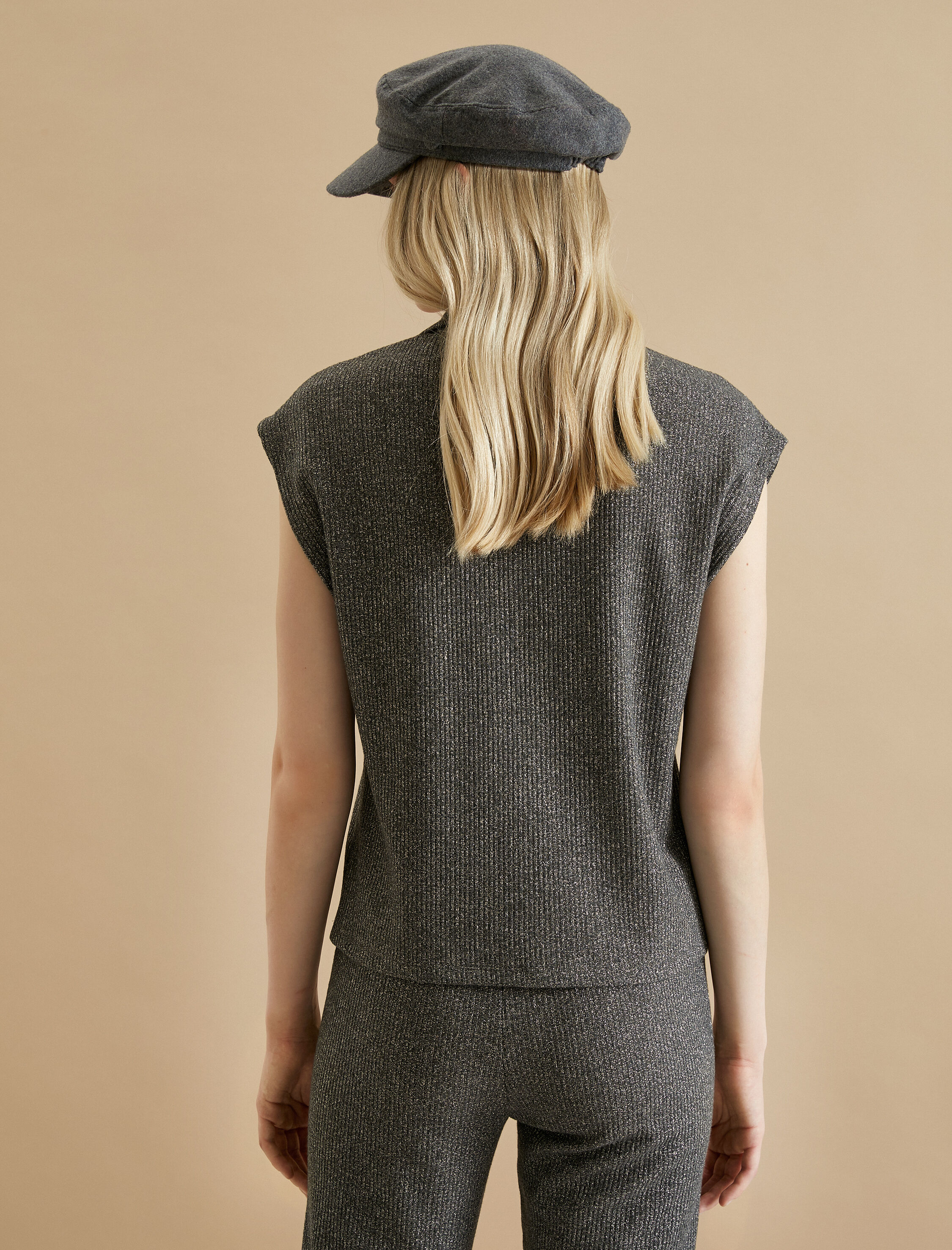   Koton X Şahika Ercümen - Yarım Fermuarlı Simli Süveter