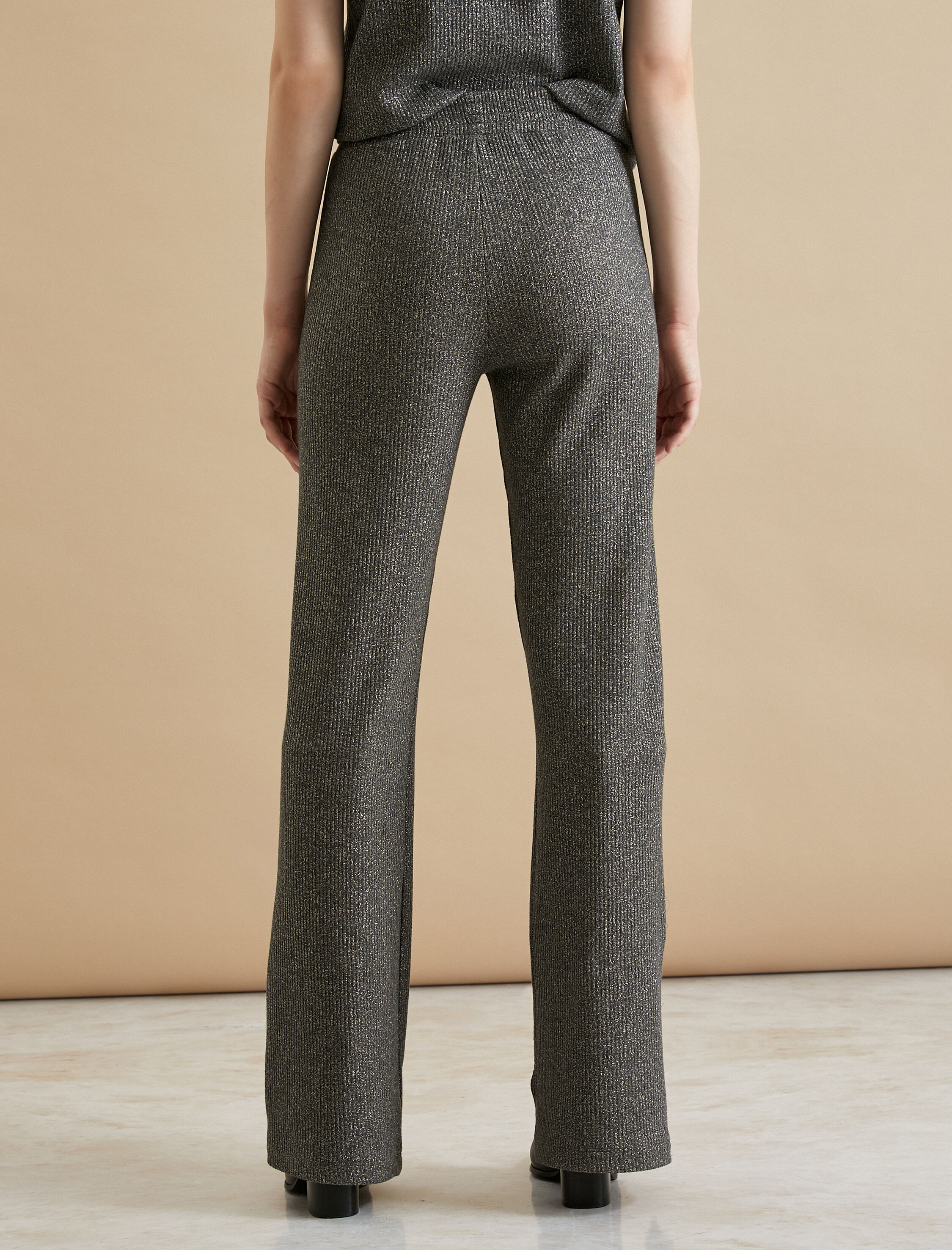   Koton X Şahika Ercümen - Triko Simli İspanyol Paça Pantolon