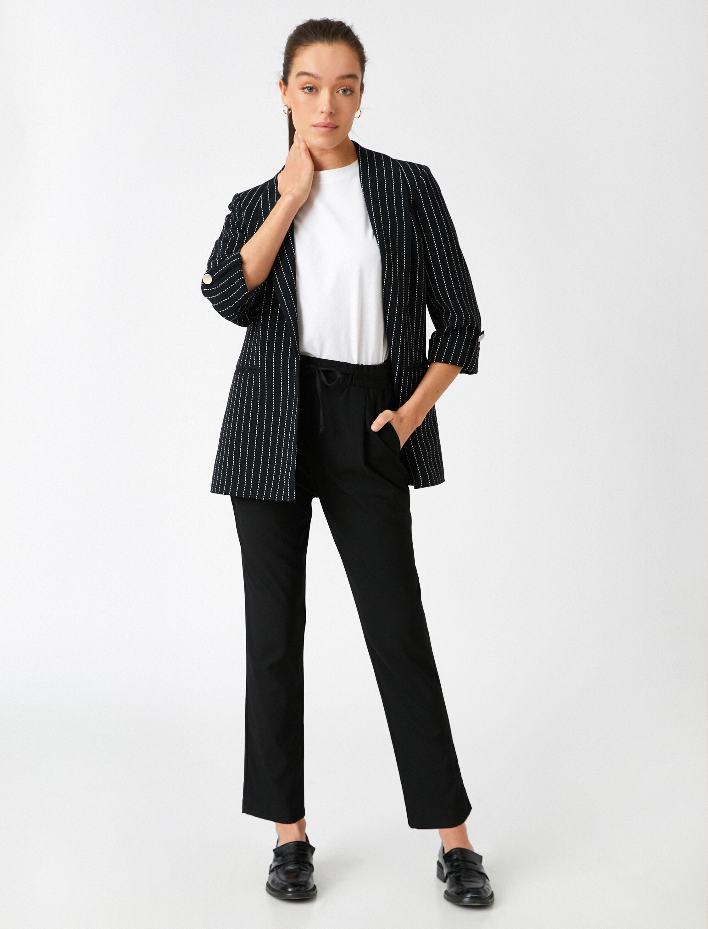   Beli Bağcıklı Havuç Pantolon