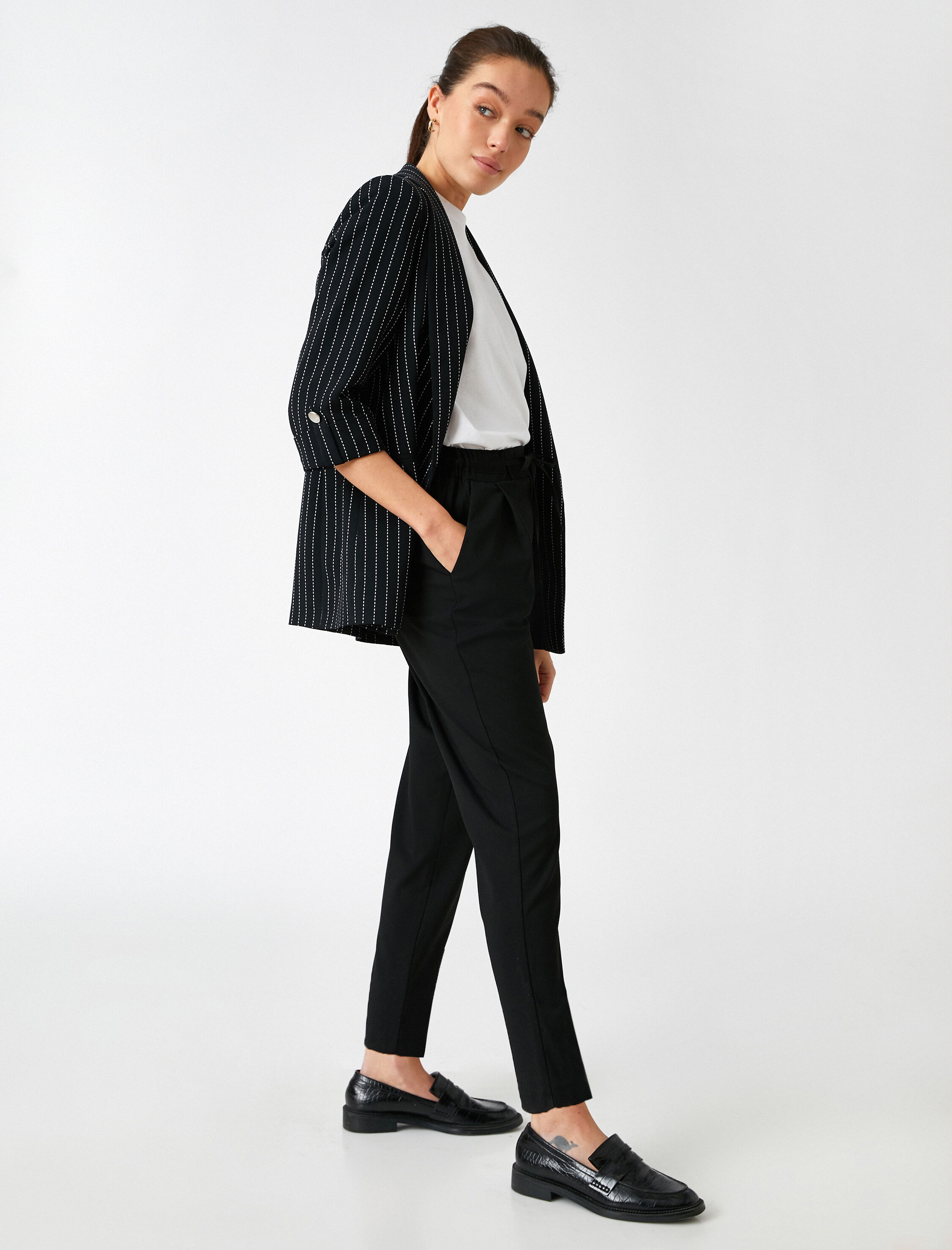   Beli Bağcıklı Havuç Pantolon