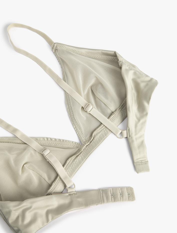  Dolgusuz Balensiz Sütyen Saten Desteksiz Kapsız