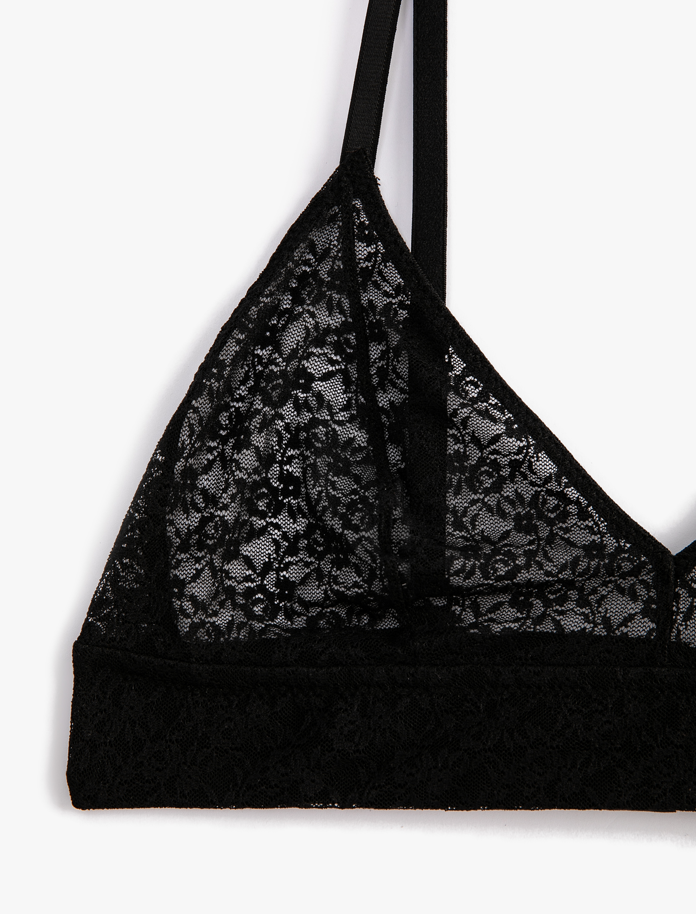   Balensiz Sütyen Dantelli Dolgusuz İnce Askılı