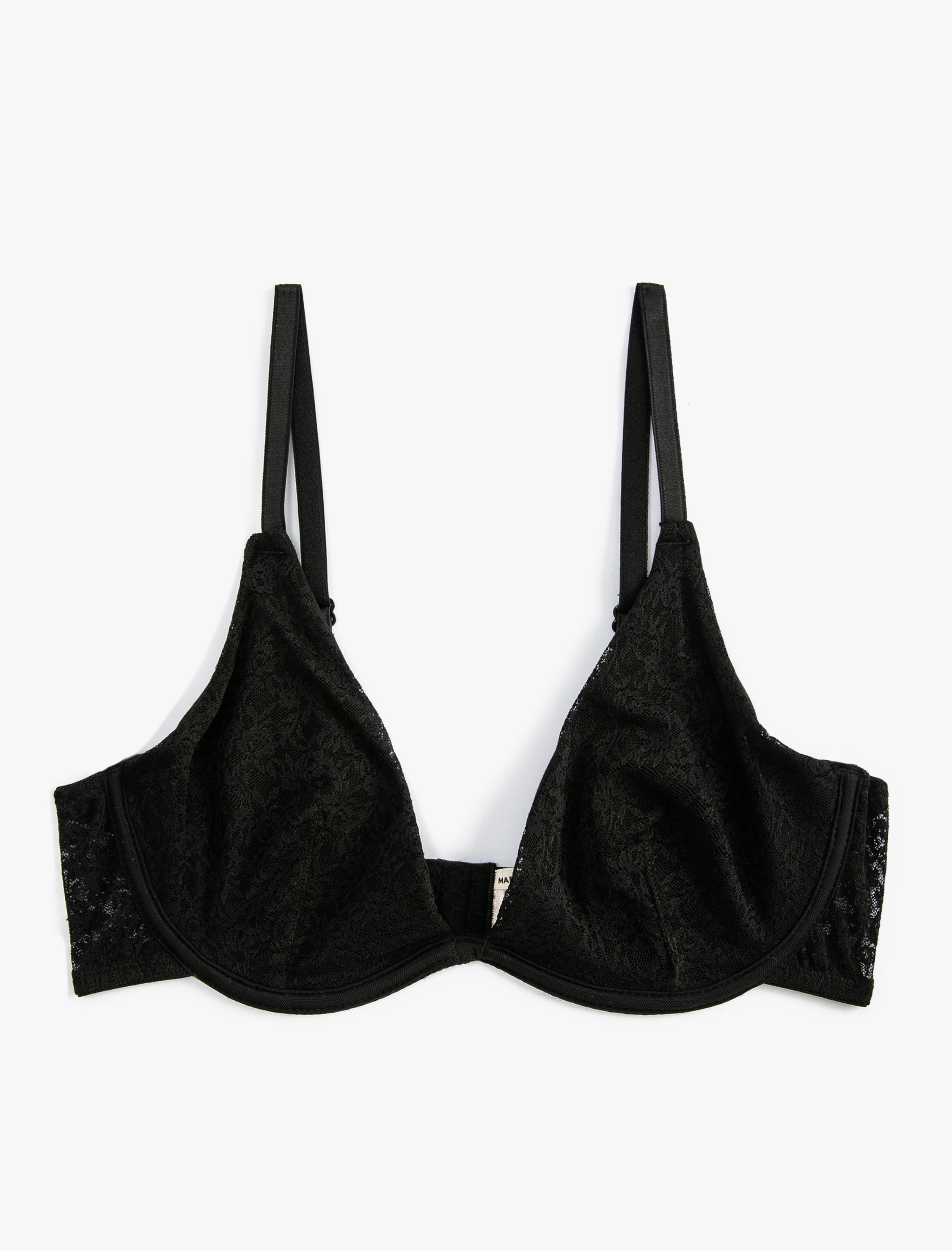   Balenli Sütyen Dantelli Dolgusuz Kapsız İnce Askılı