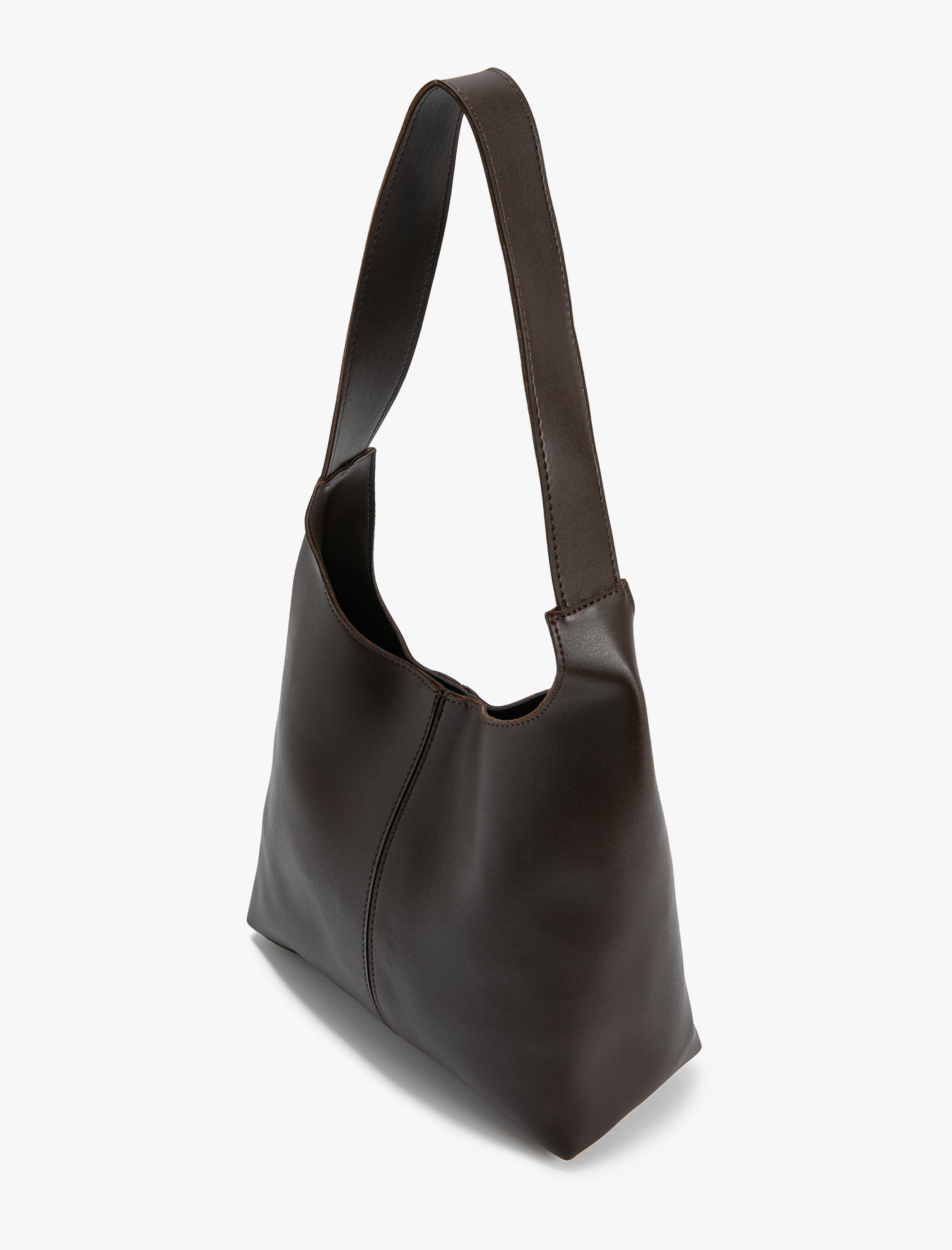  Kadın Tote Çanta Suni Deri Kalın Askılı Çıtçıt Kapama Cepli