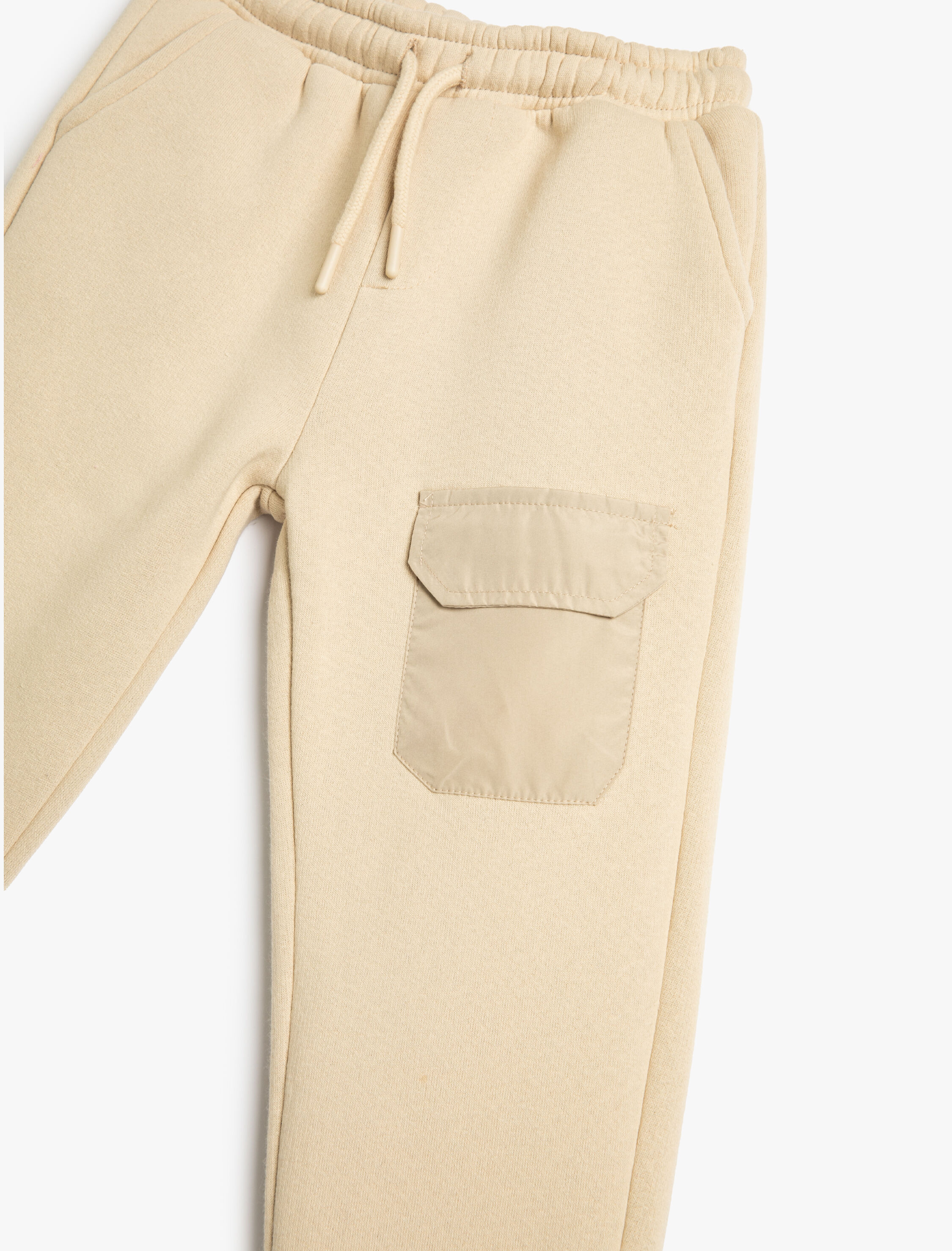  Erkek Çocuk Basic Jogger Eşofman Altı Beli Bağlamalı Cep Detaylı Şardonlu