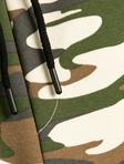 Qalstuklu Bel Cibli Kamuflyaj Naxışlı Jogger Sweatpants