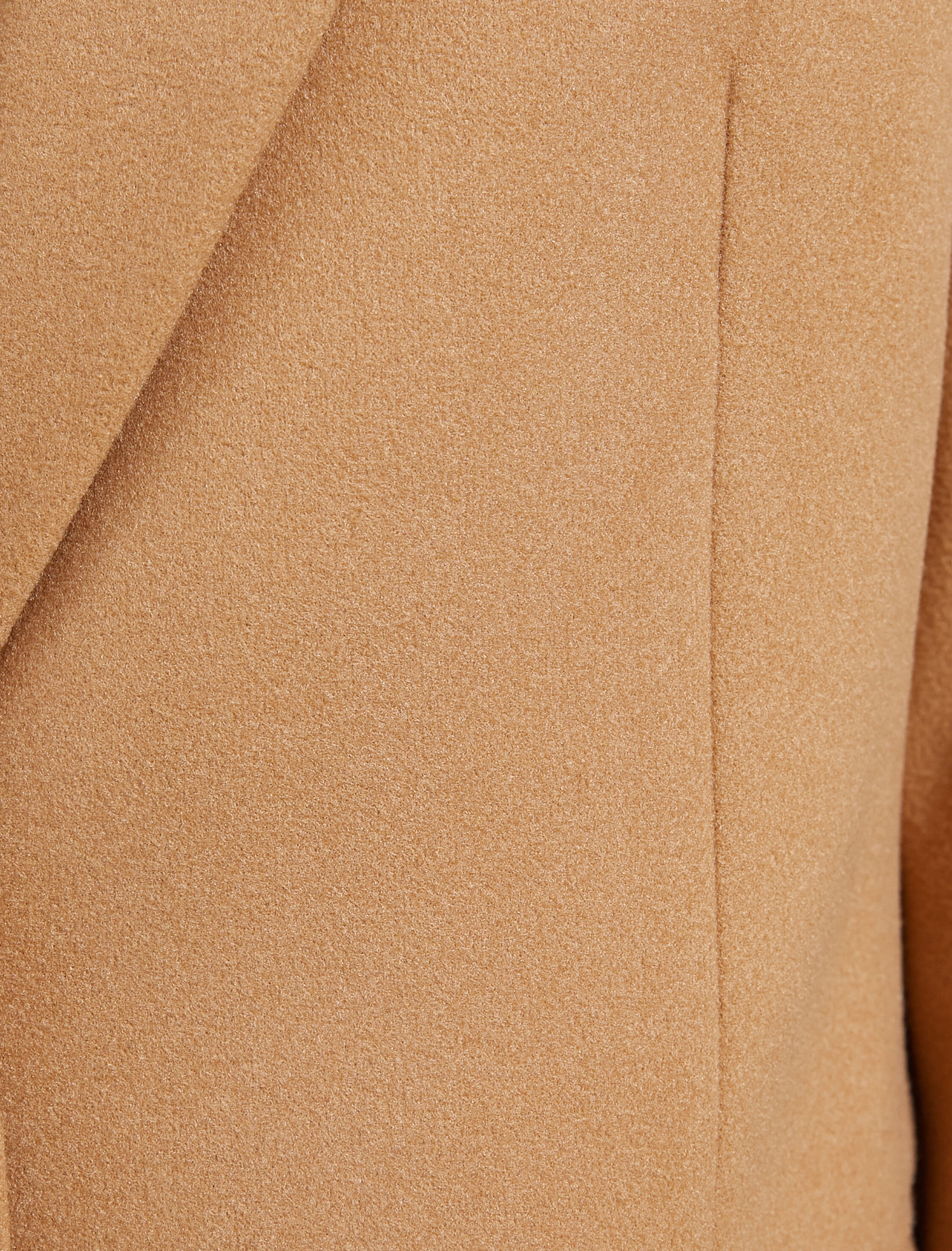   Kaşe Kaban Tek Düğmeli Katlı Yaka