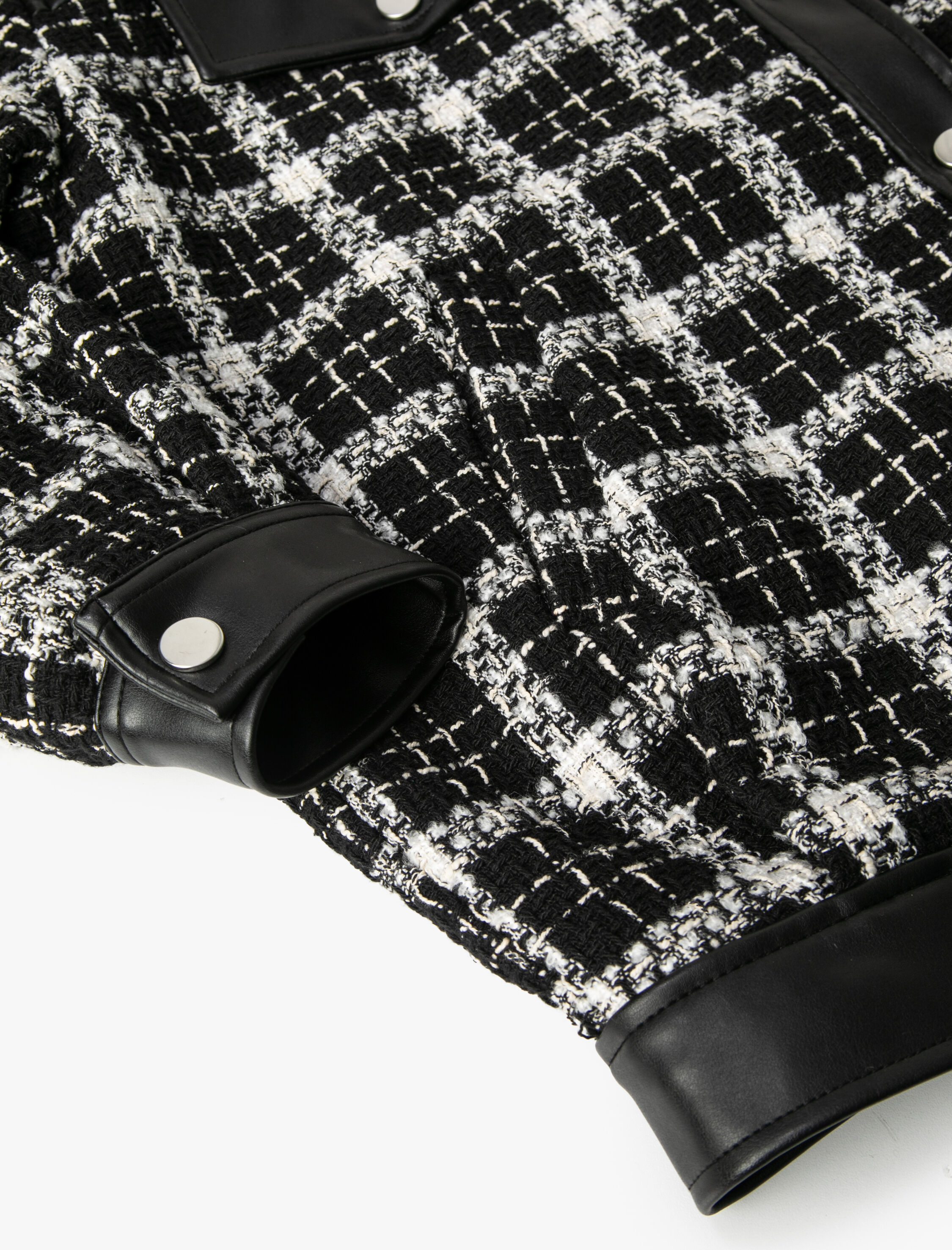   Tüvit Gömlek Ceket Suni Deri Detaylı Cepli