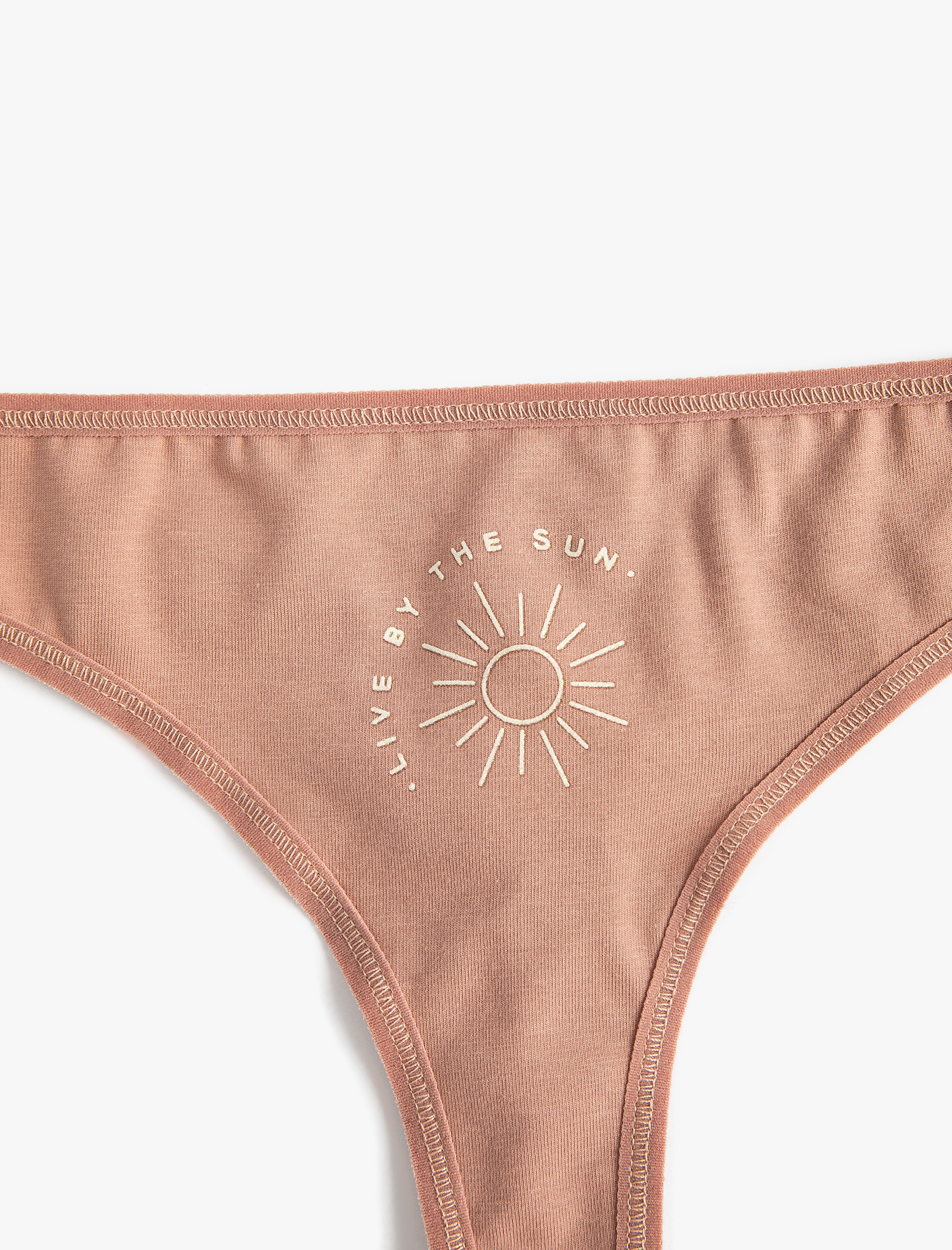   Brazilian Külot Pamuklu Slogan Baskılı