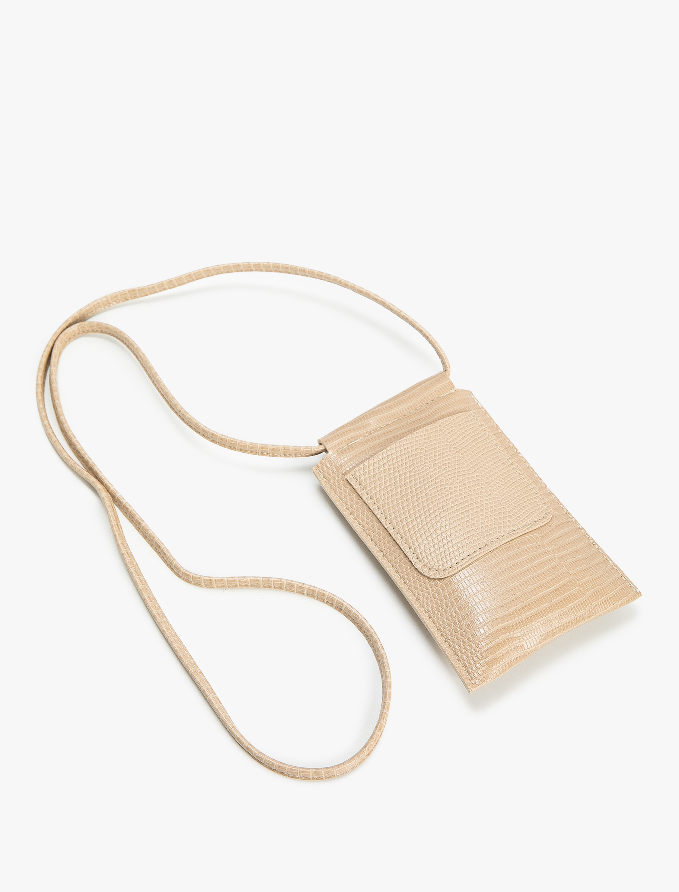  Kadın Telefon Çantası Çapraz Kroko Suni Deri İnce Askılı