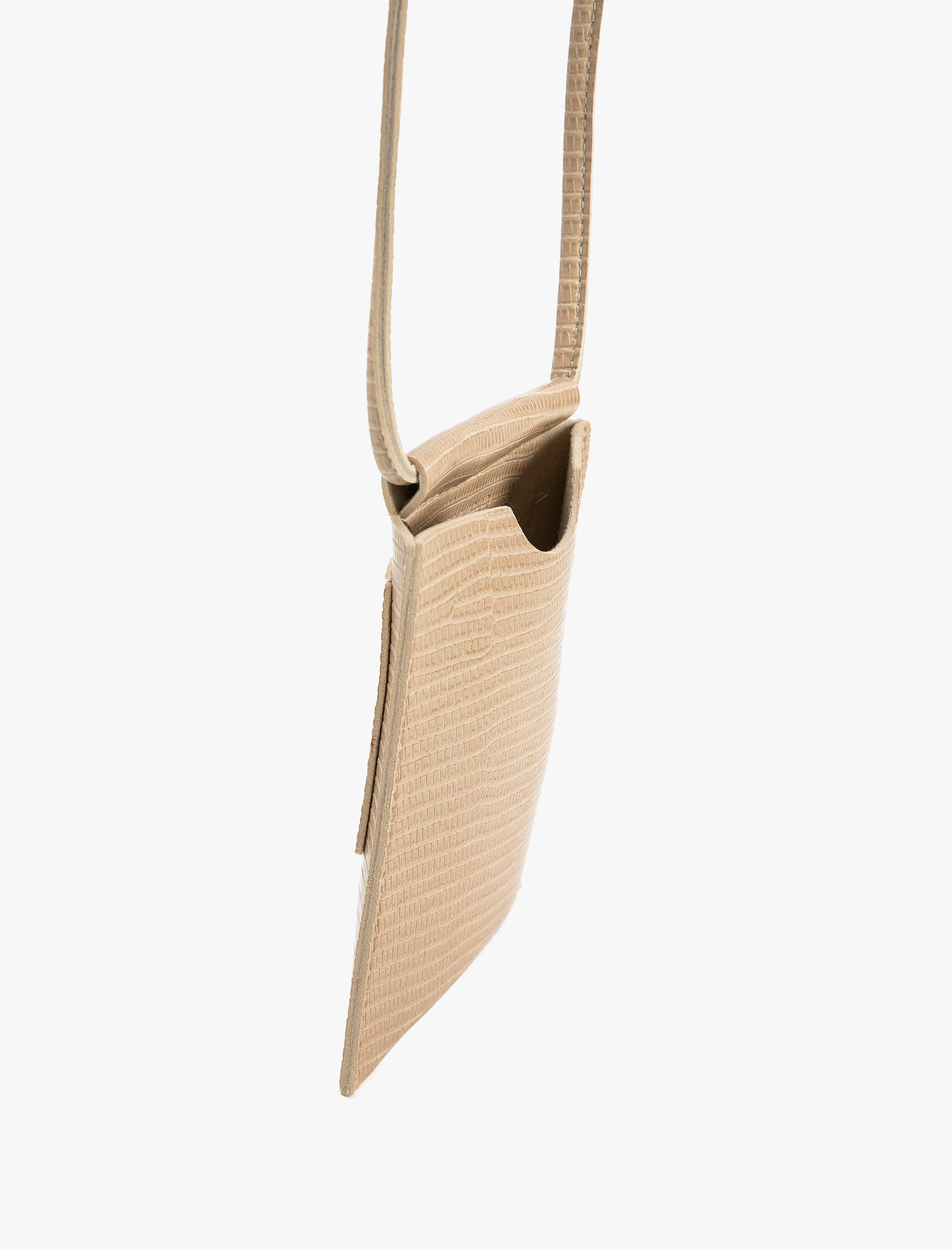  Kadın Telefon Çantası Çapraz Kroko Suni Deri İnce Askılı