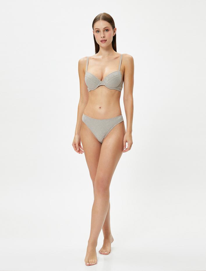  Brief Külot Dantel Detaylı Fitilli