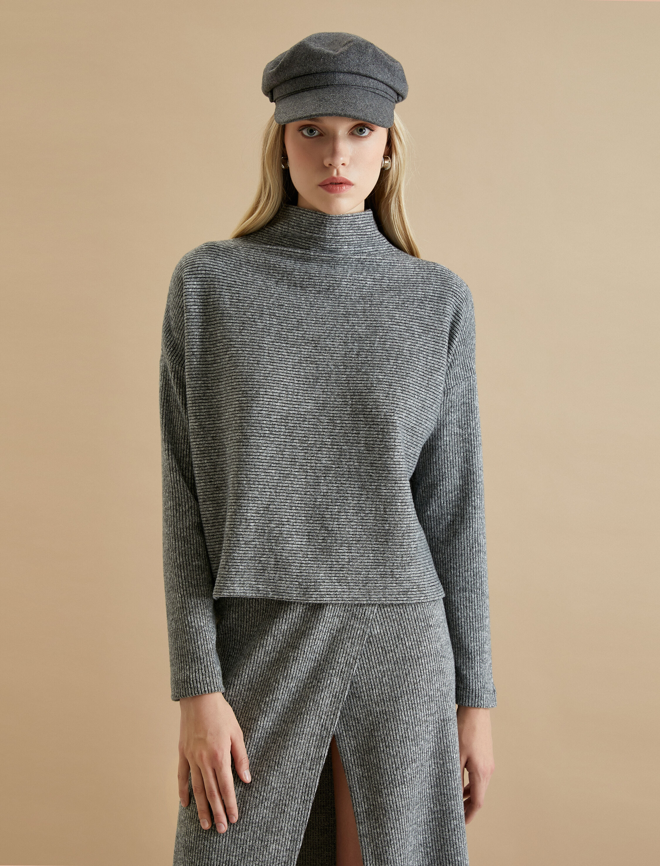   Koton X Şahika Ercümen - Dik Yaka Uzun Kollu Tişört